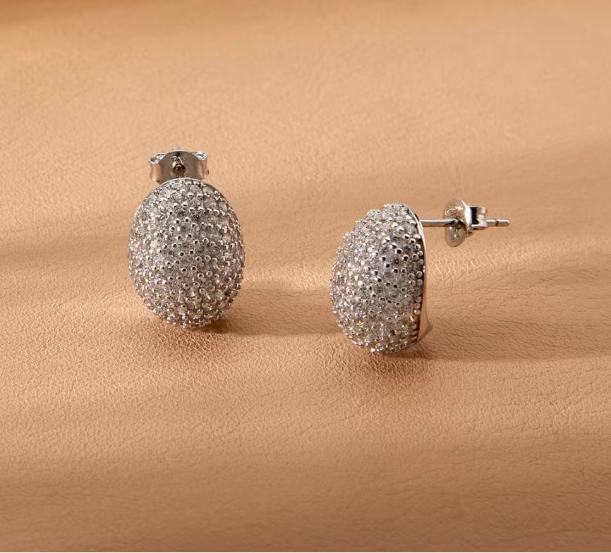 ORECCHINI MORELLATO PAVÉ IN ARGENTO 925