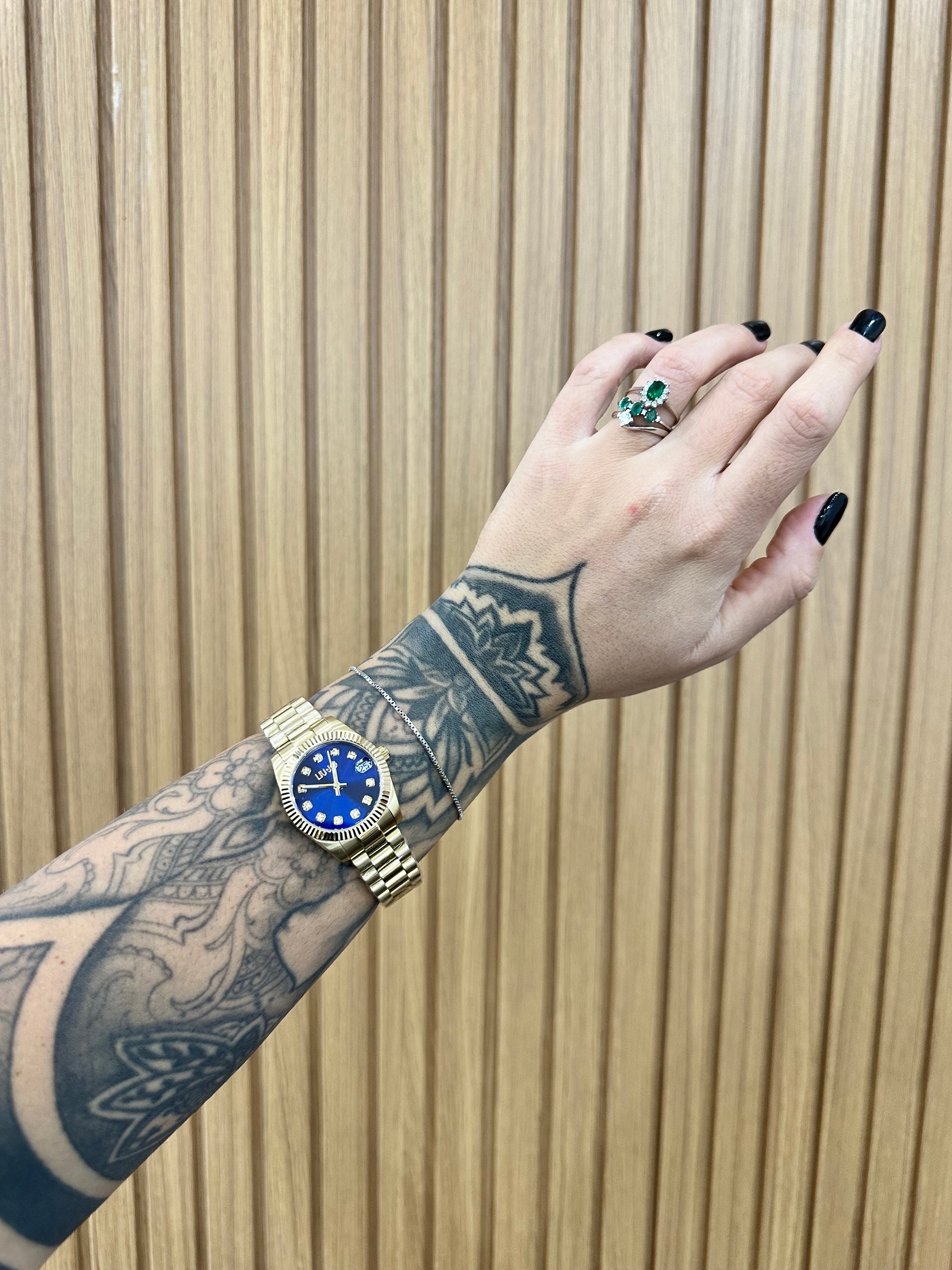 OROLOGIO LIU JO DORATO QUADRANTE BLU