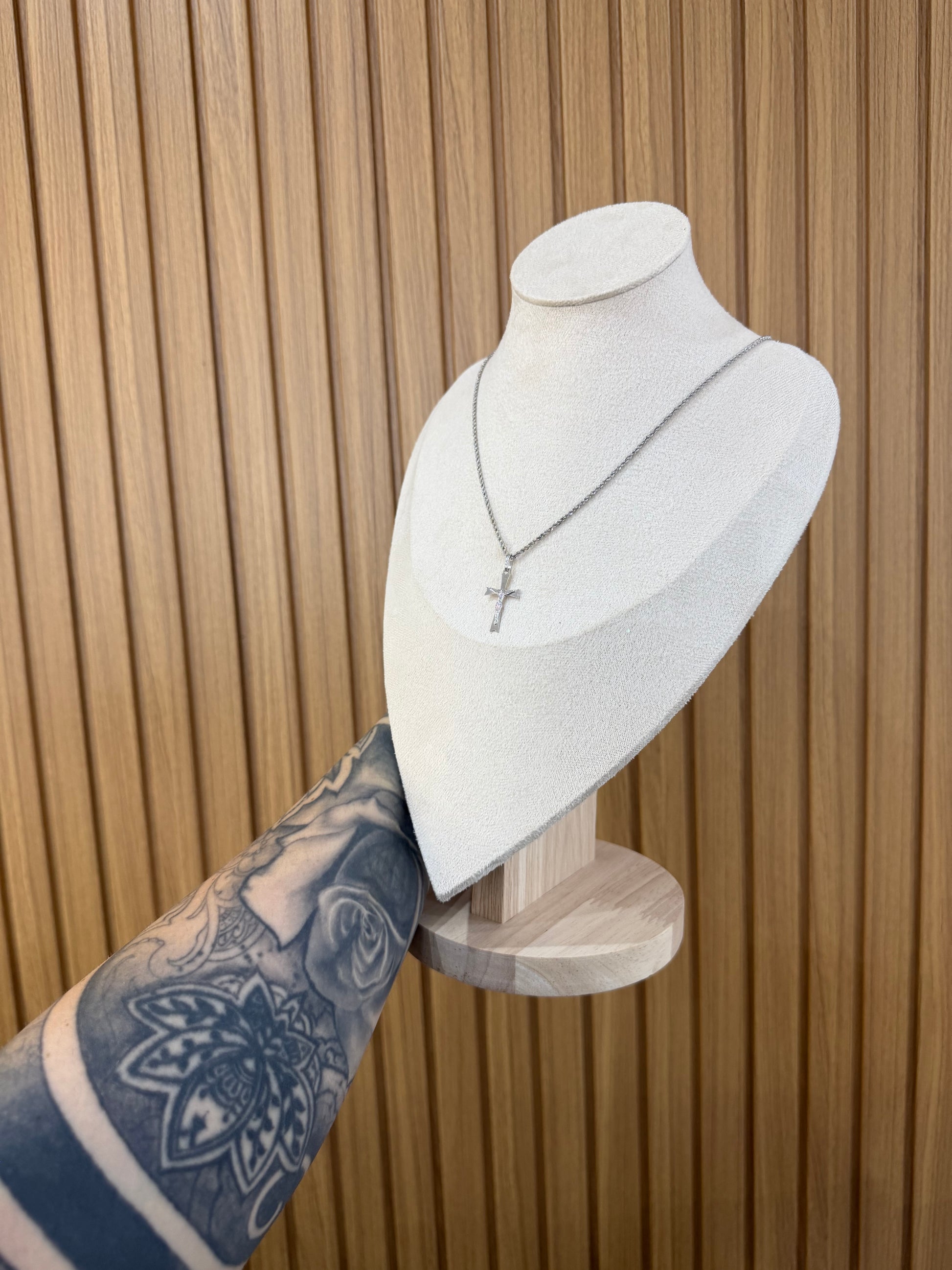 COLLANA ORO 18KT CON CROCE