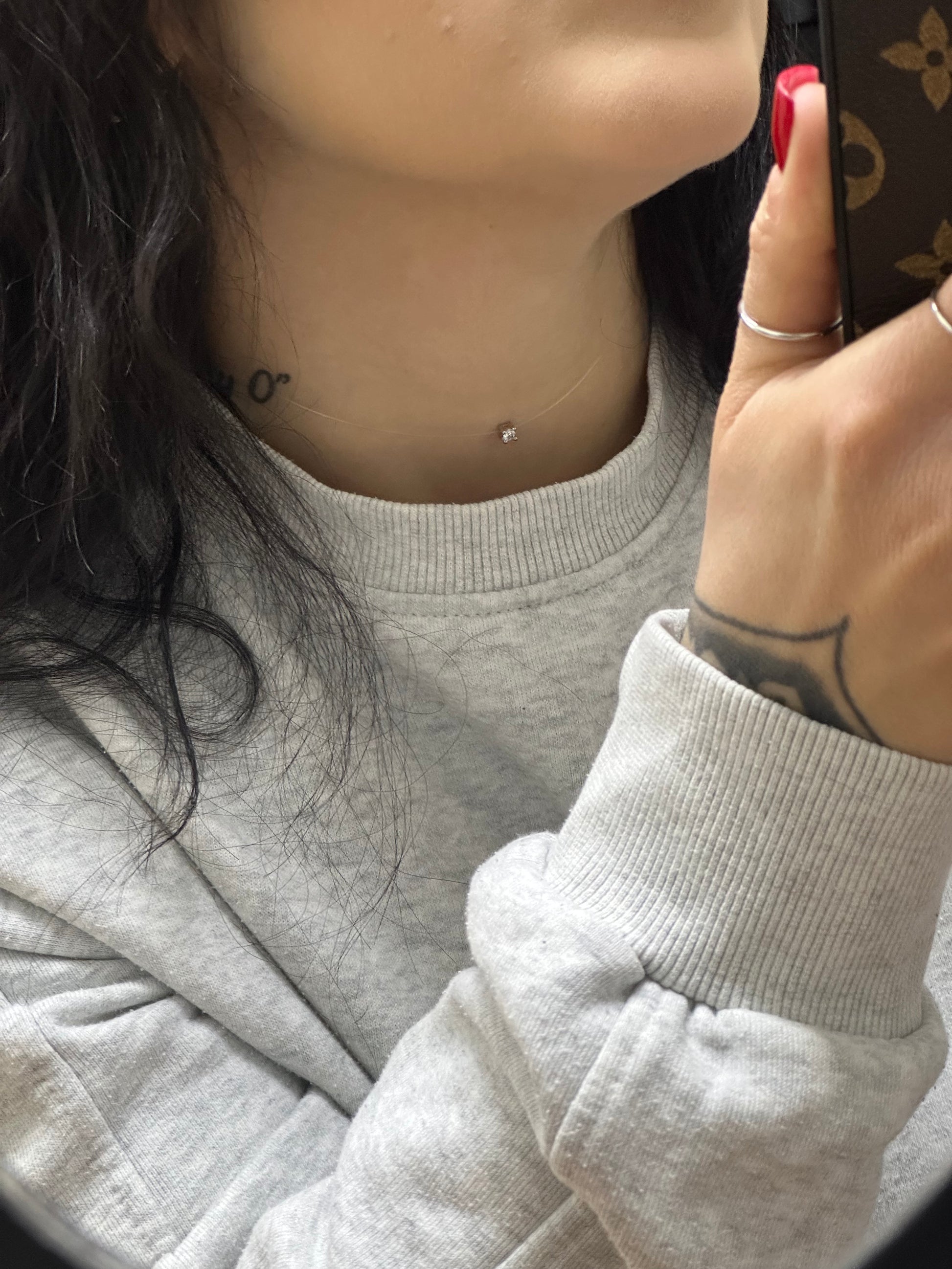 COLLANA PUNTO LUCE INVISIBLE