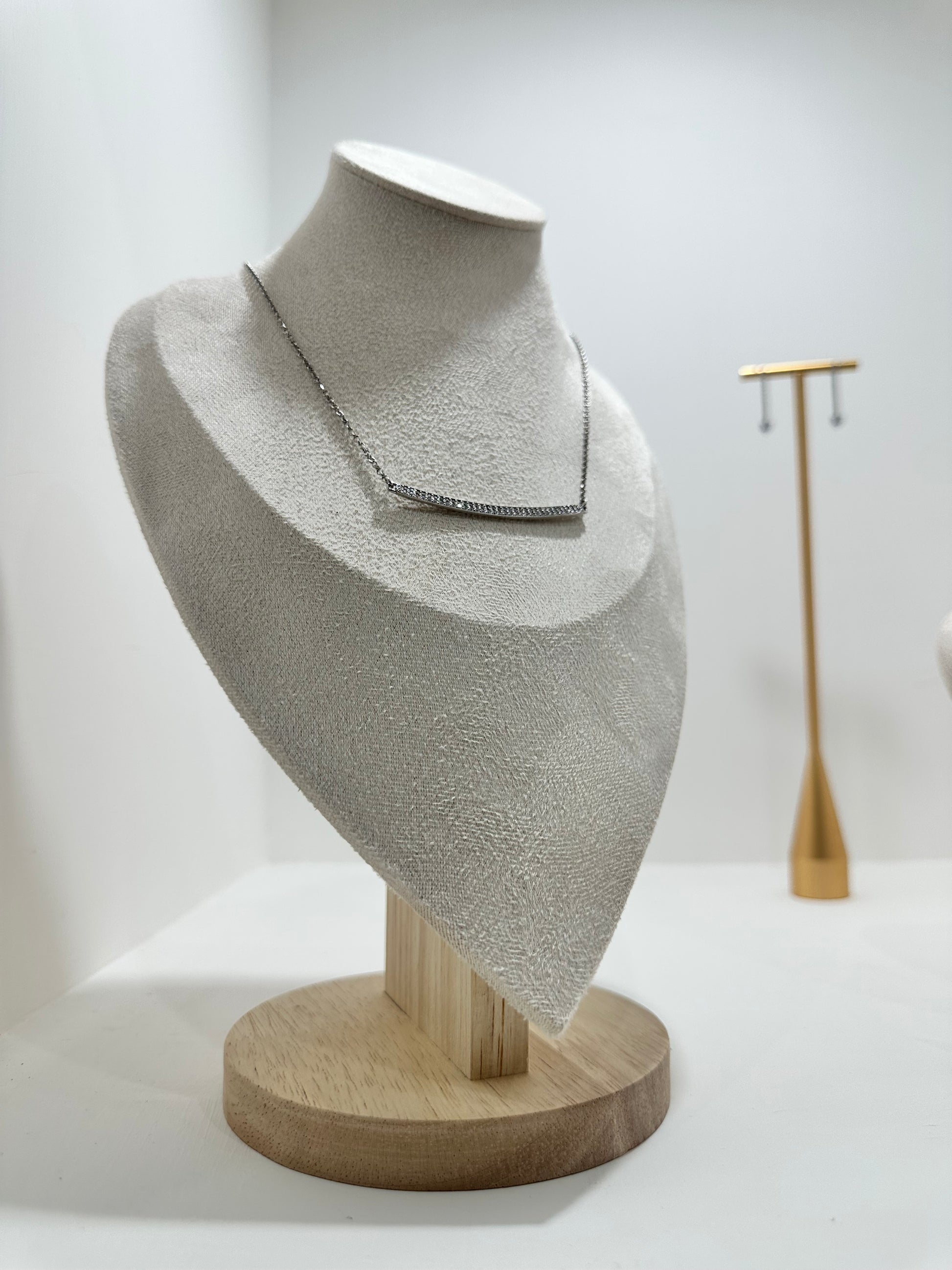 COLLANA HALF TENNIS ARGENTO 925