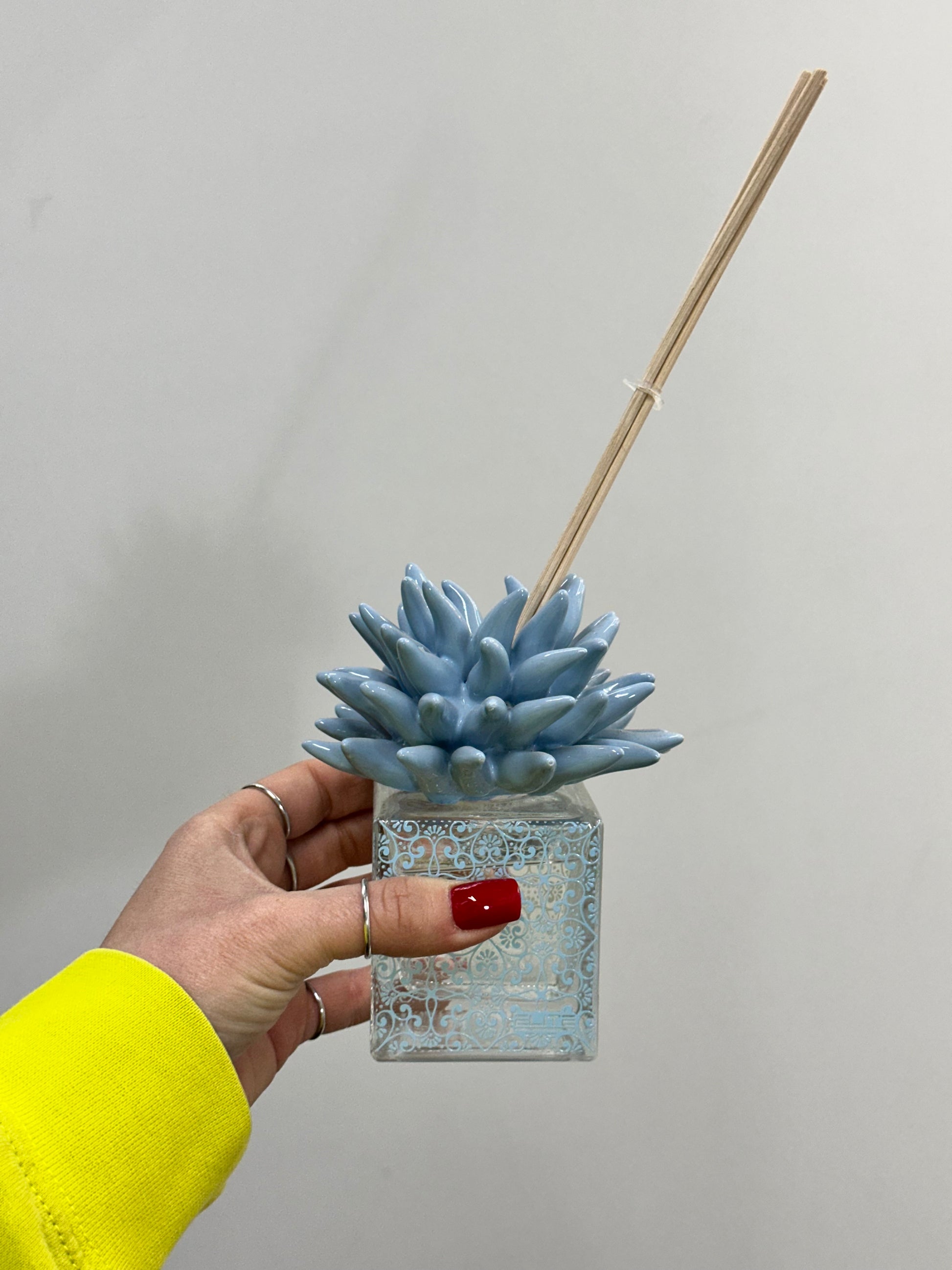 PROFUMATORE IN CERAMICA RICCIO CAPRESE TURCHESE