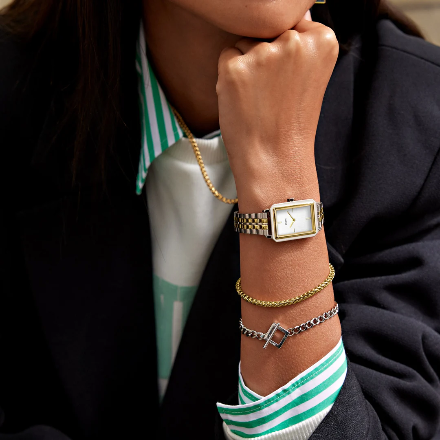 OROLOGIO CLUSE FLUETTE TWO-TONE