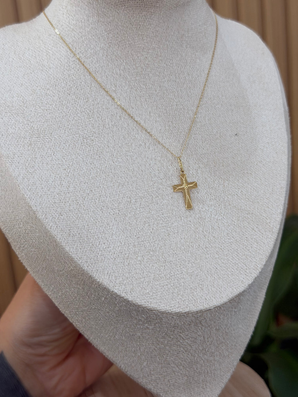 COLLANA ORO 18KT CON CROCE DESIGN
