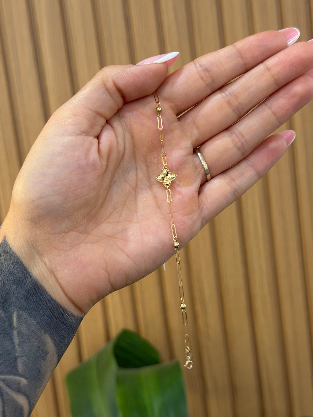 BRACCIALE ORO 18KT FIORE