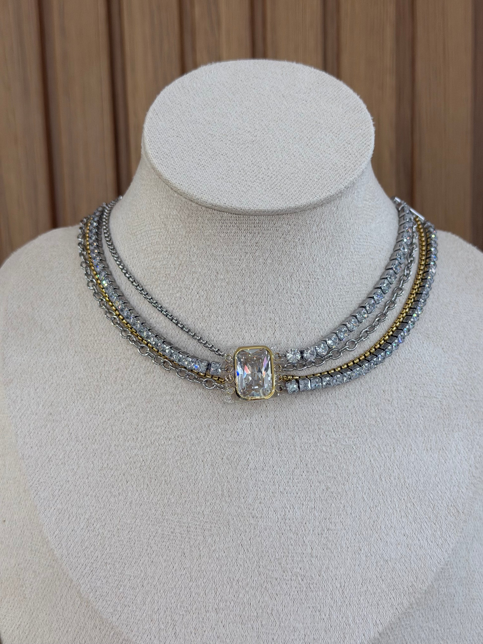 COLLANA MULTIFILO LIU JO BICOLORE