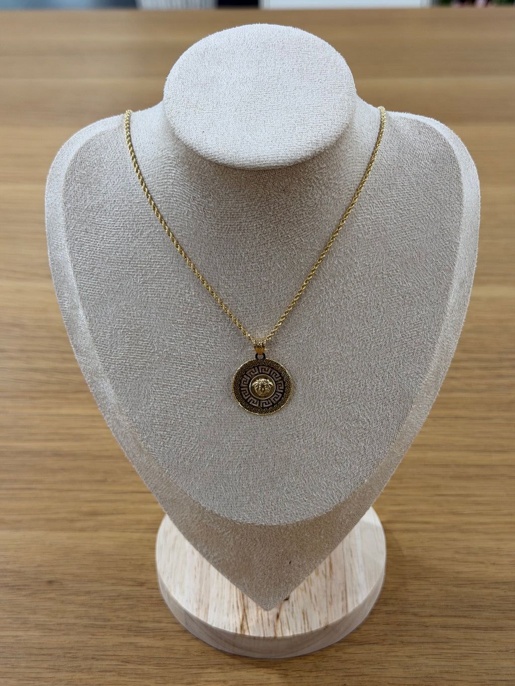 COLLANA ORO 18KT LASER CON CIONDOLO LION