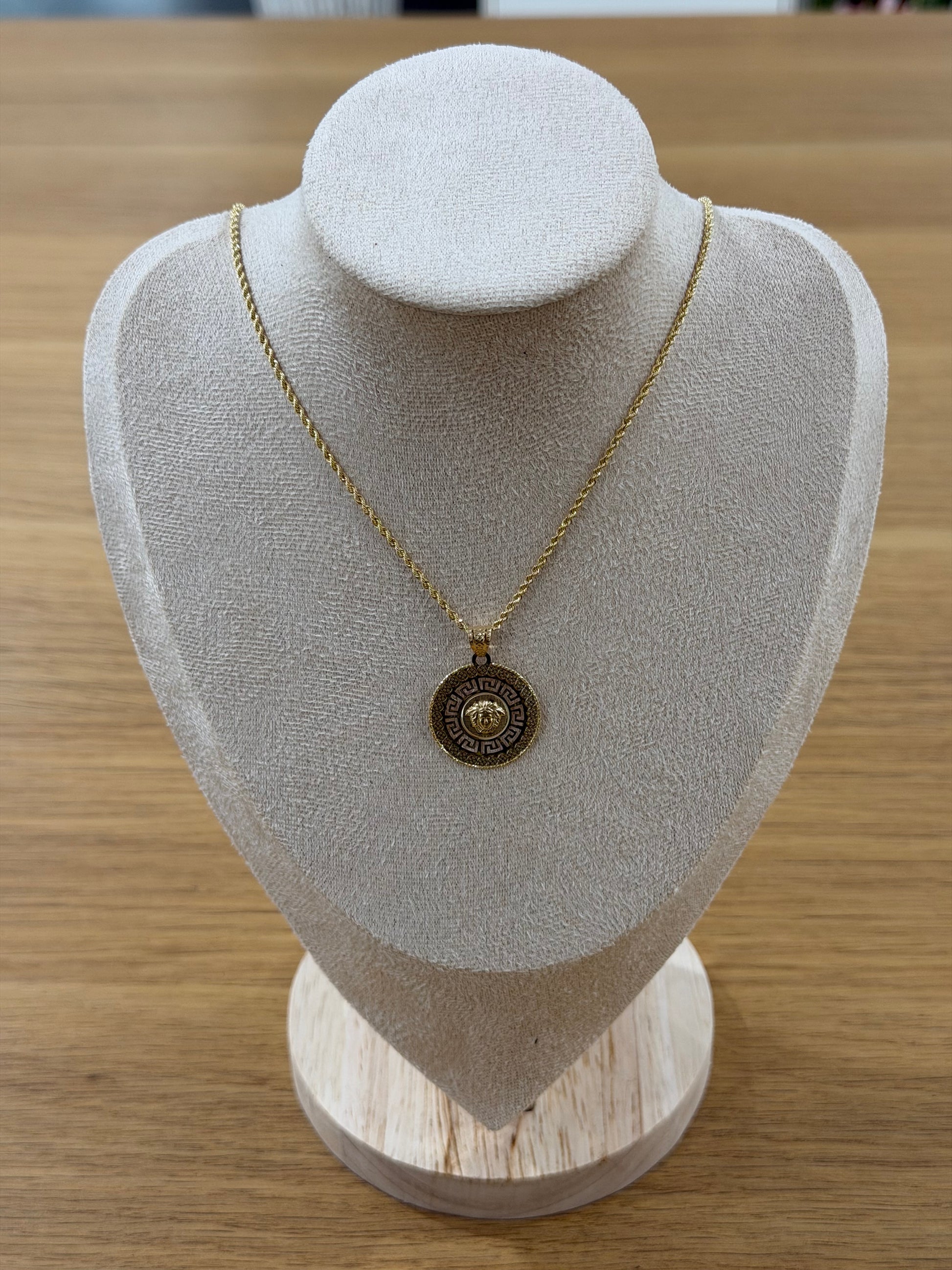 COLLANA ORO 18KT LASER CON CIONDOLO LION