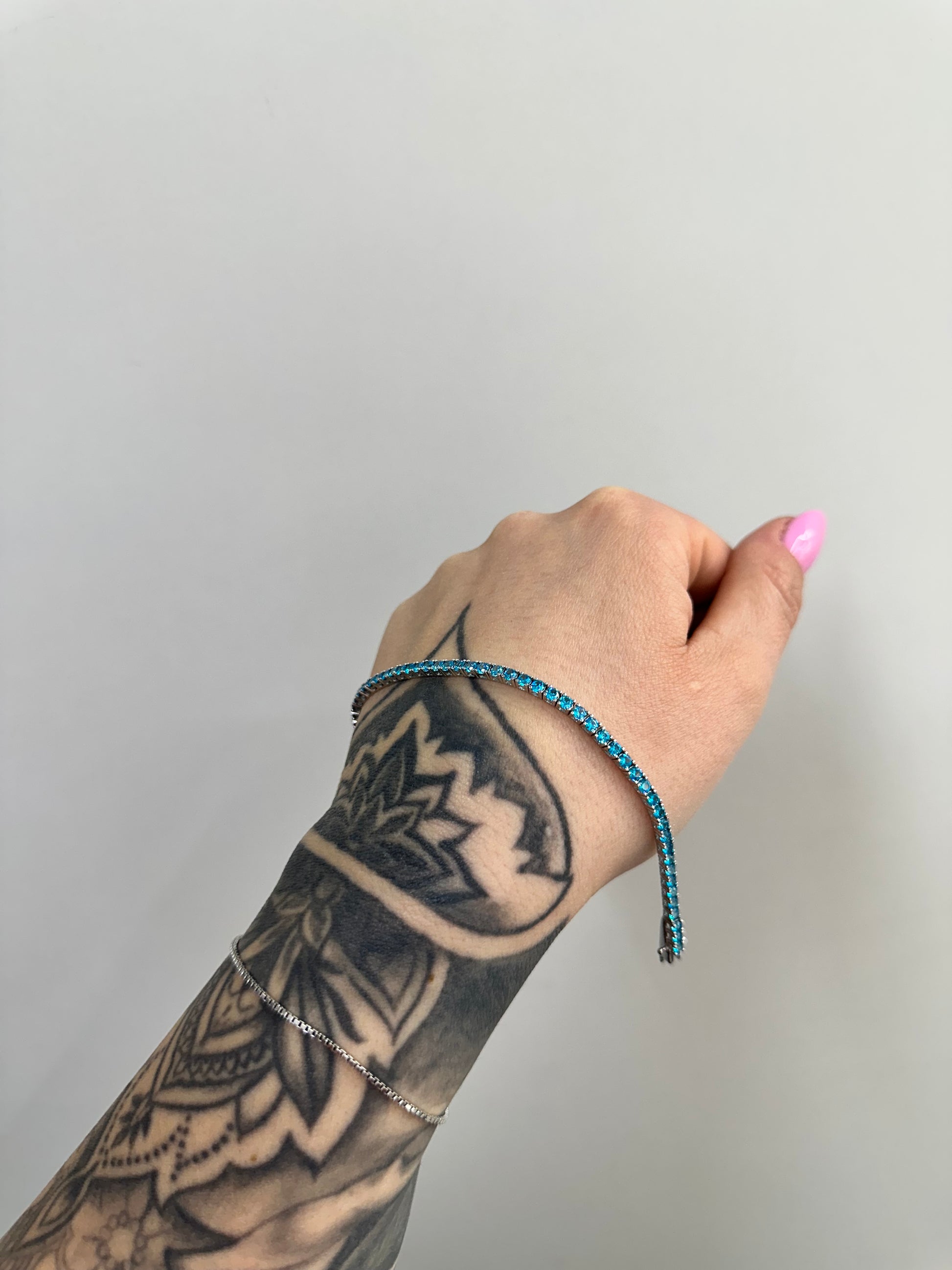 BRACCIALE TENNIS SKY ARGENTO