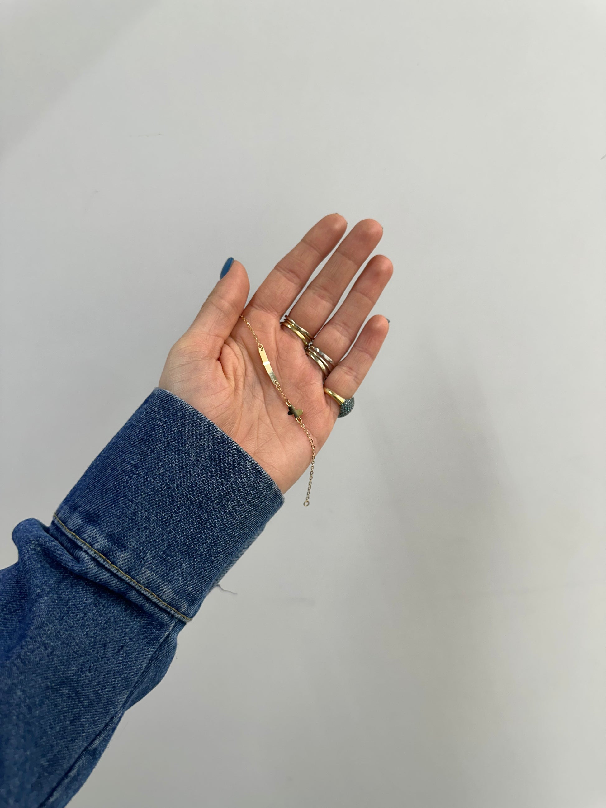 BRACCIALE BATTESIMALE FARFALLA ORO 18KT