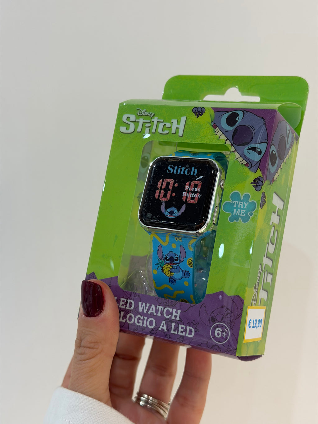 OROLOGIO STITCH BLU DISNEY LED
