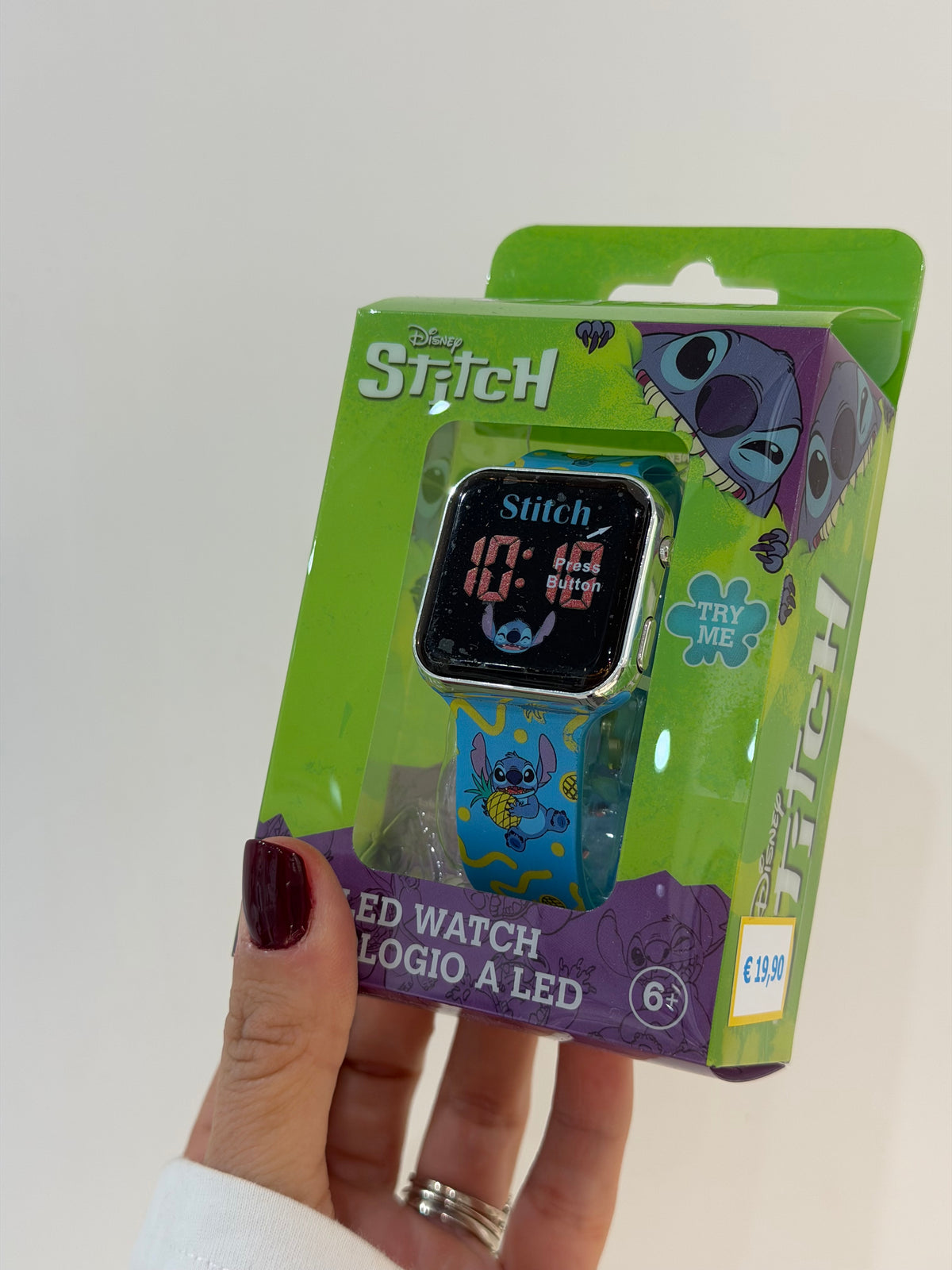 OROLOGIO STITCH BLU DISNEY LED