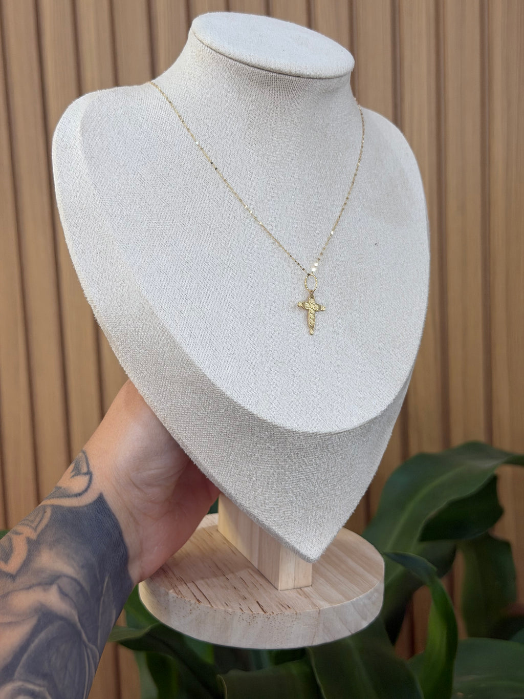 COLLANA CON CROCE ORO 18KT