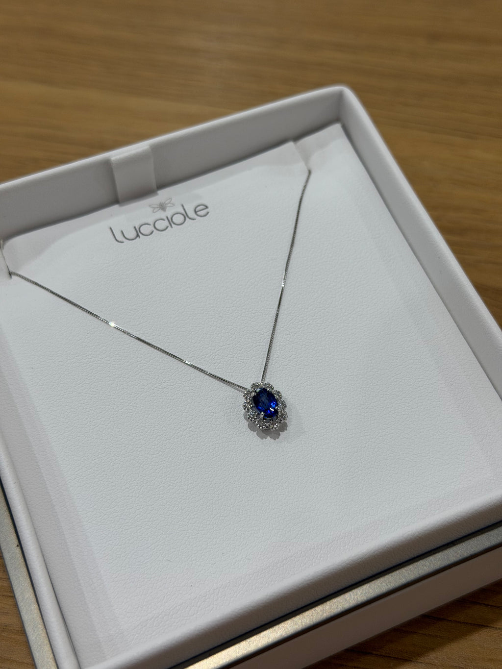 COLLANA KATE ORO 18KT CON DIAMANTI E ZAFFIRO