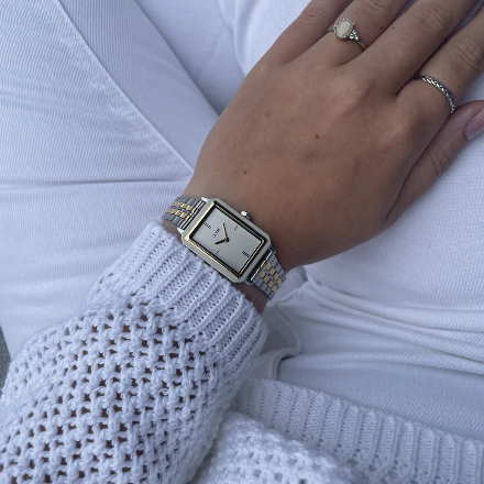 OROLOGIO CLUSE FLUETTE TWO-TONE