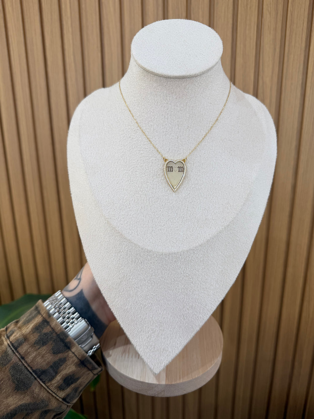 COLLANA CUORE MOM ARGENTO 925