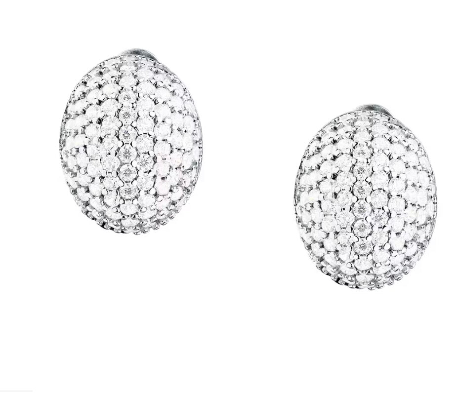 ORECCHINI MORELLATO PAVÉ IN ARGENTO 925