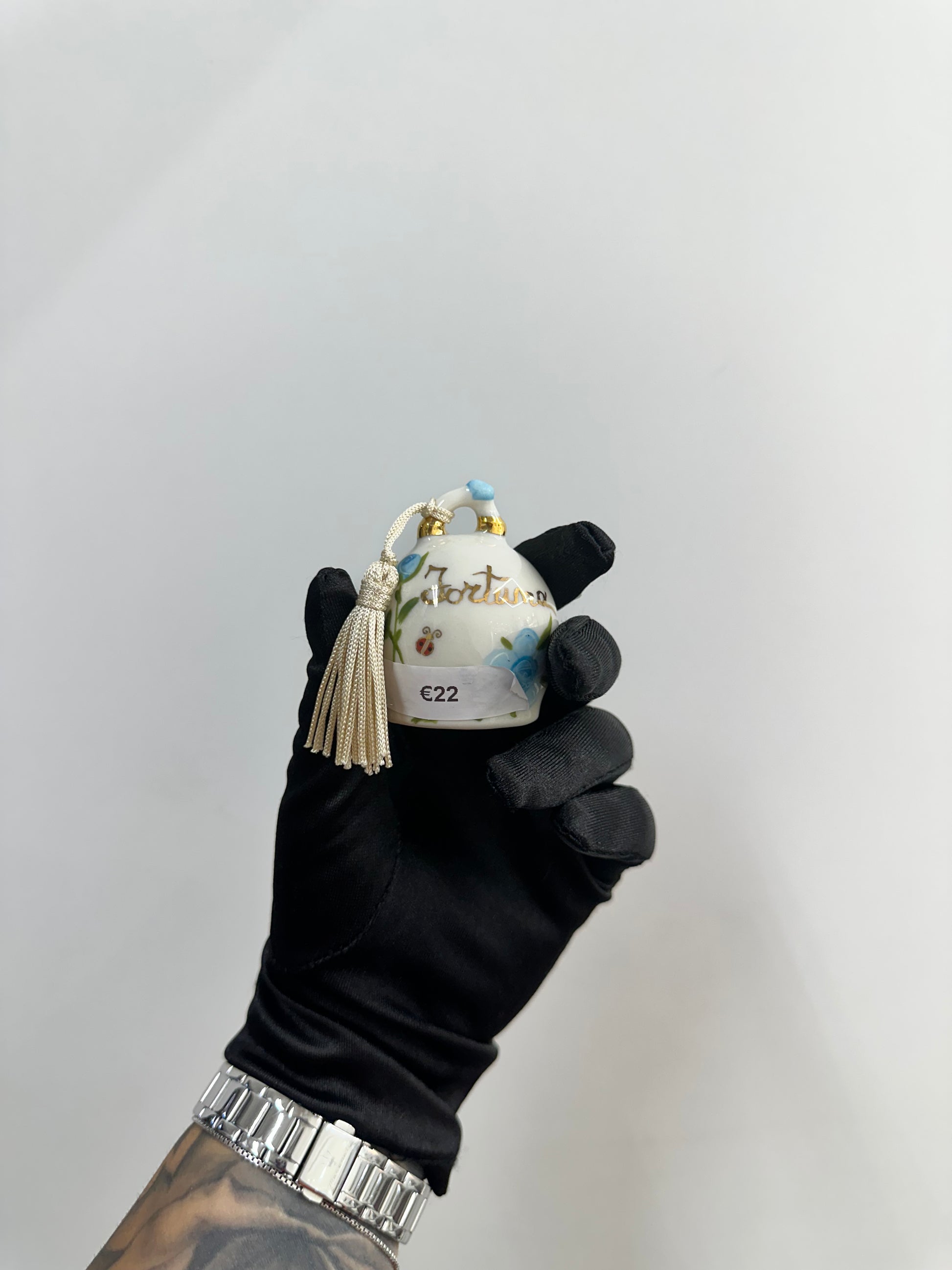 CAMPANELLA CERAMICA DI CAPODIMONTE FORTUNA