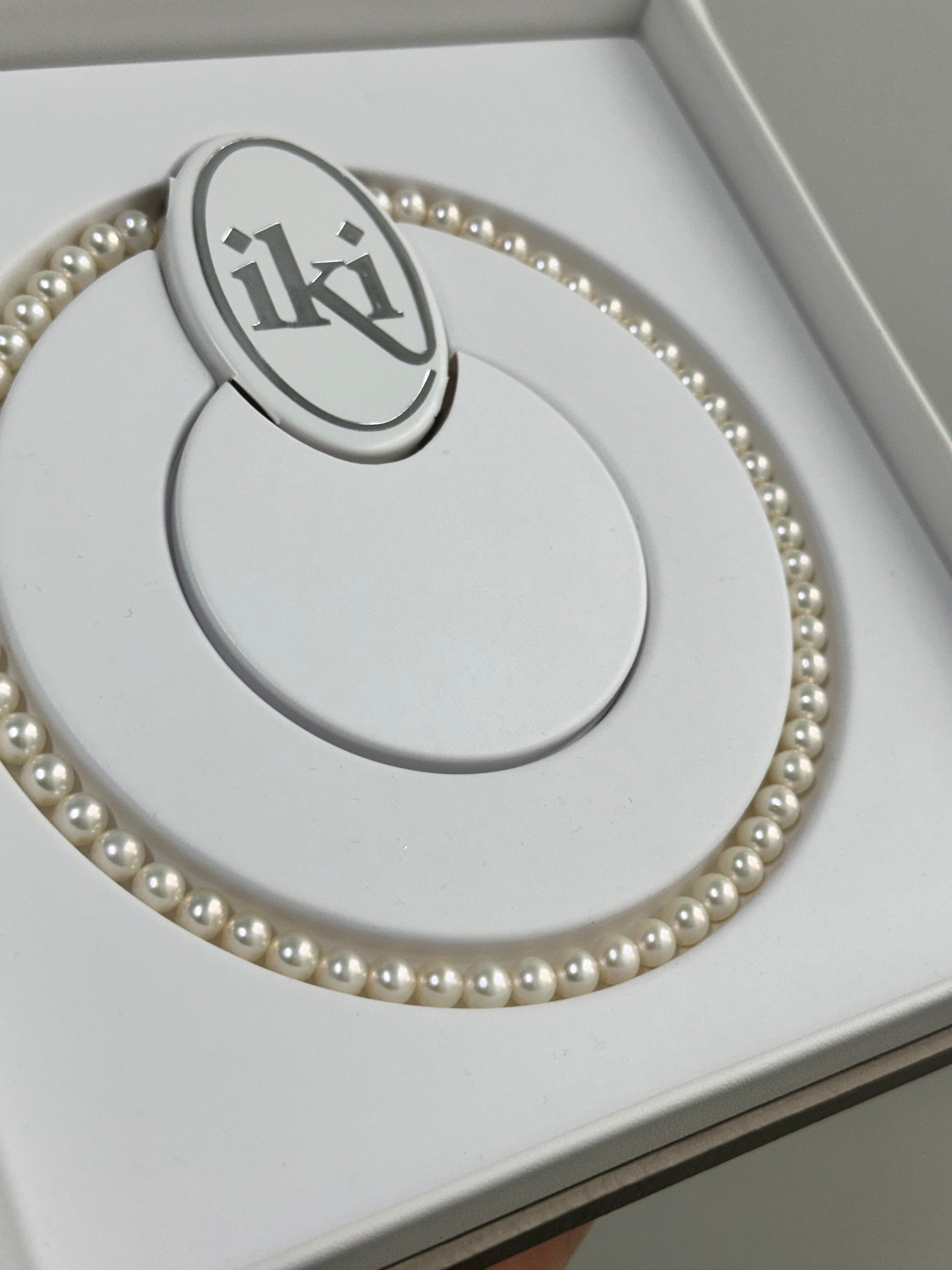 COLLANA PERLE ORIGINALI DI ACQUA DOLCE IN ORO 18KT