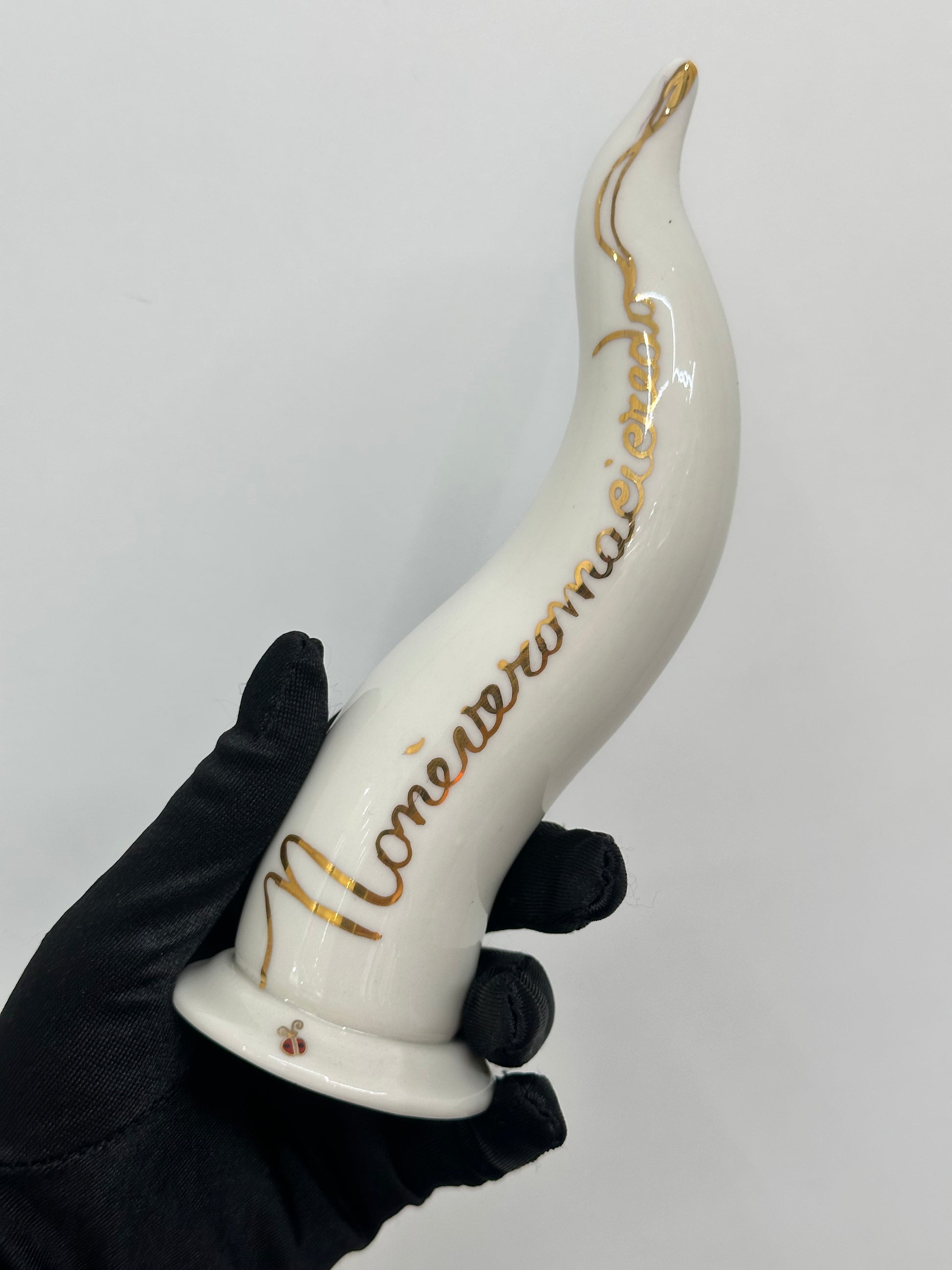 CORNO CERAMICA DI CAPODIMONTE NON È VERO MA CI CREDO