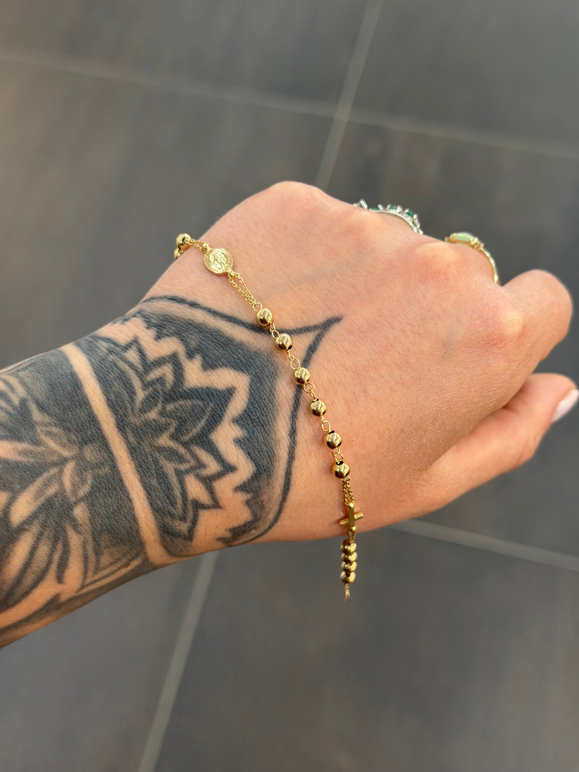 BRACCIALE ROSARIO ORO 18KT