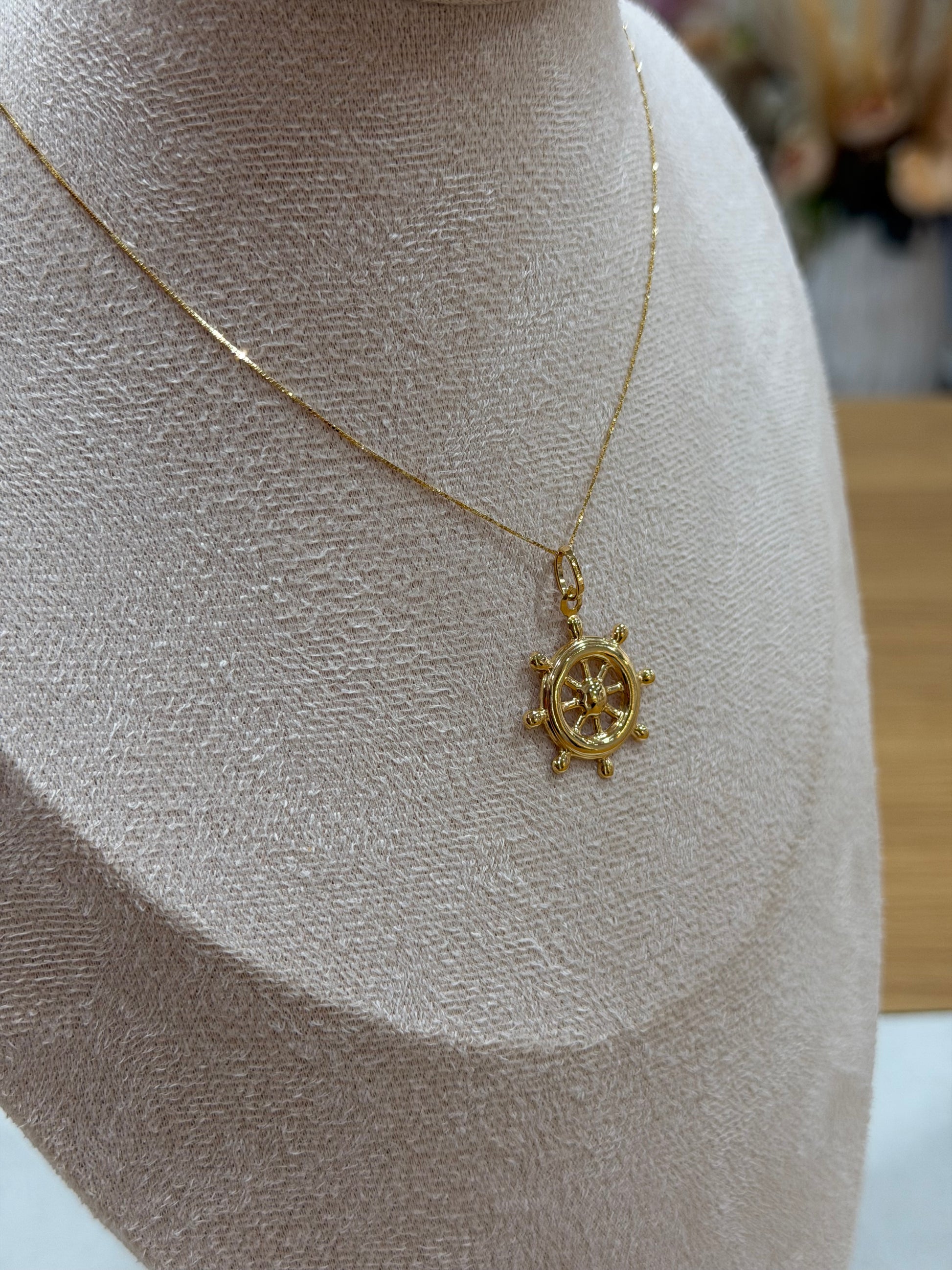 COLLANA ORO 18KT CON TIMONE