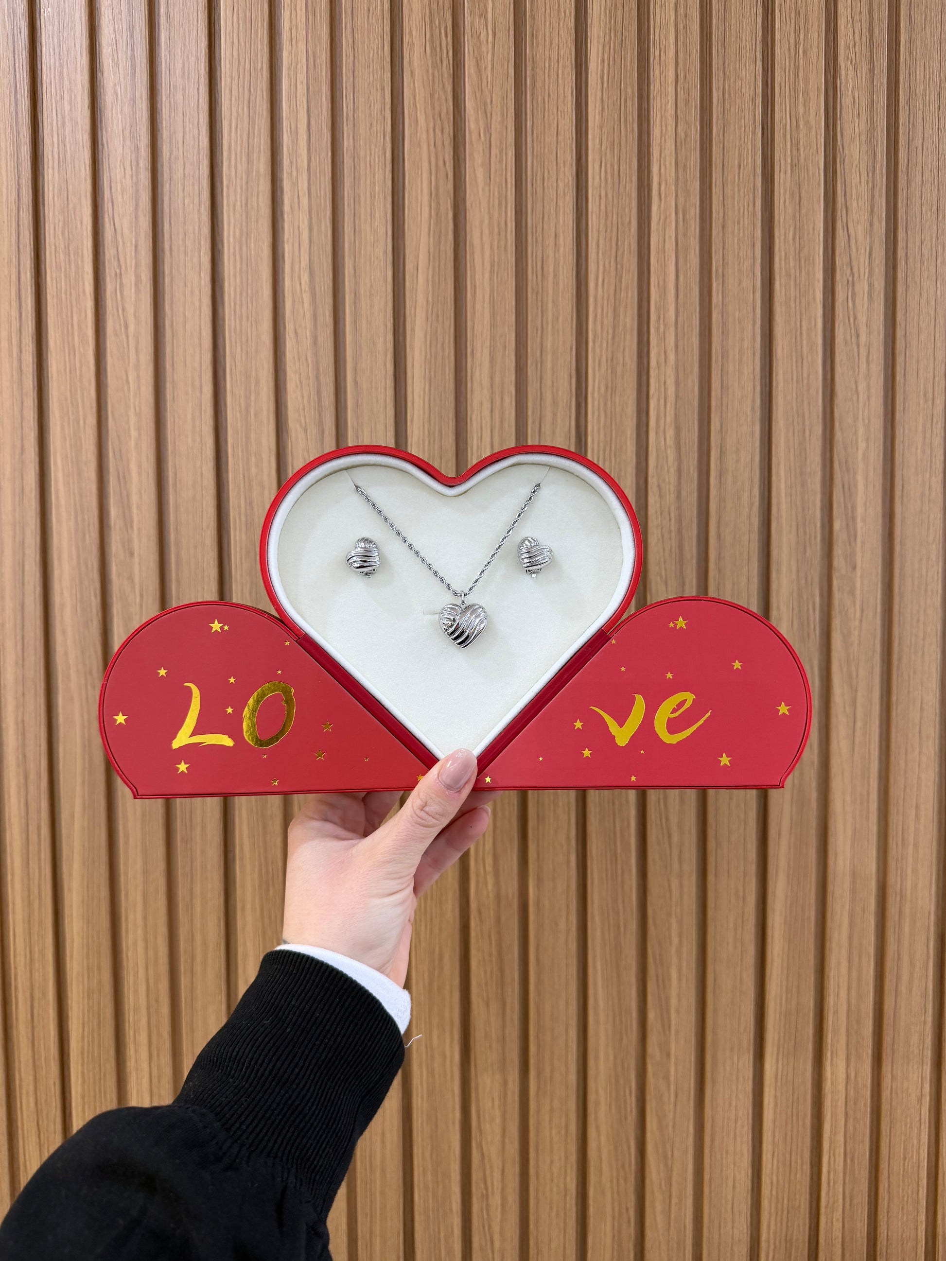 BOX HEART CON COMPLETO MORELLATO ACCIAIO