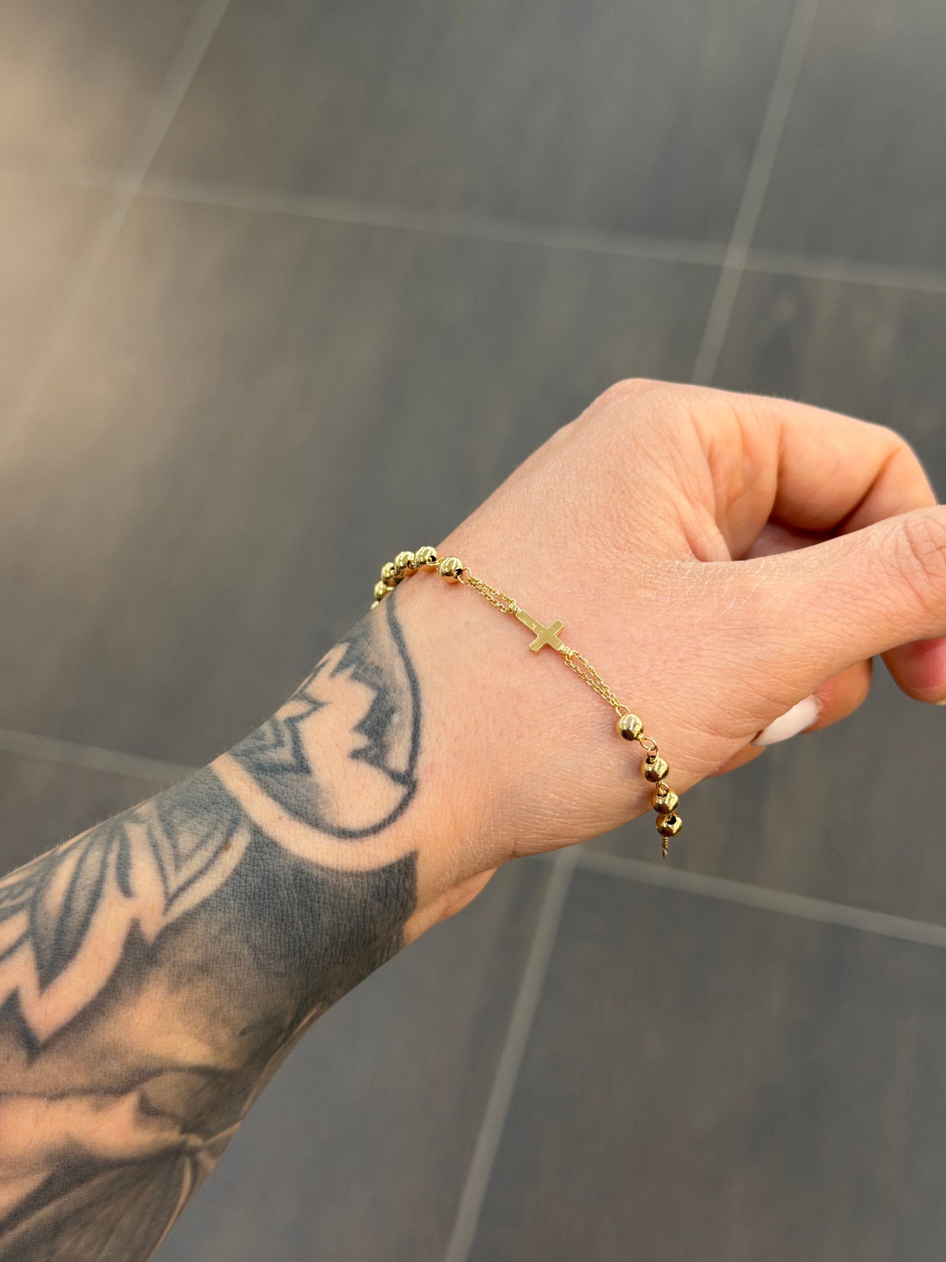 BRACCIALE ROSARIO ORO 18KT