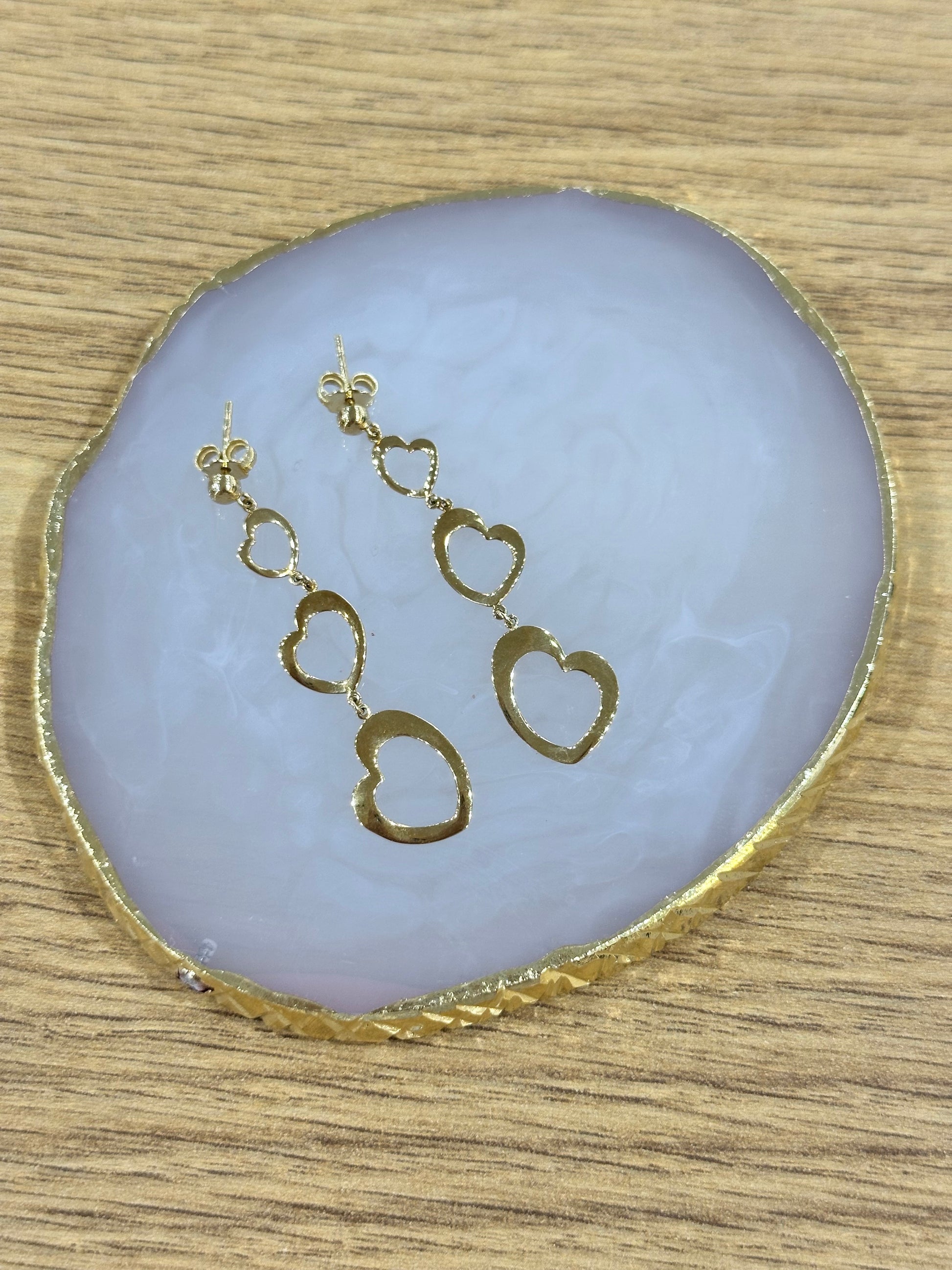 ORECCHINI CUORE ORO 18KT