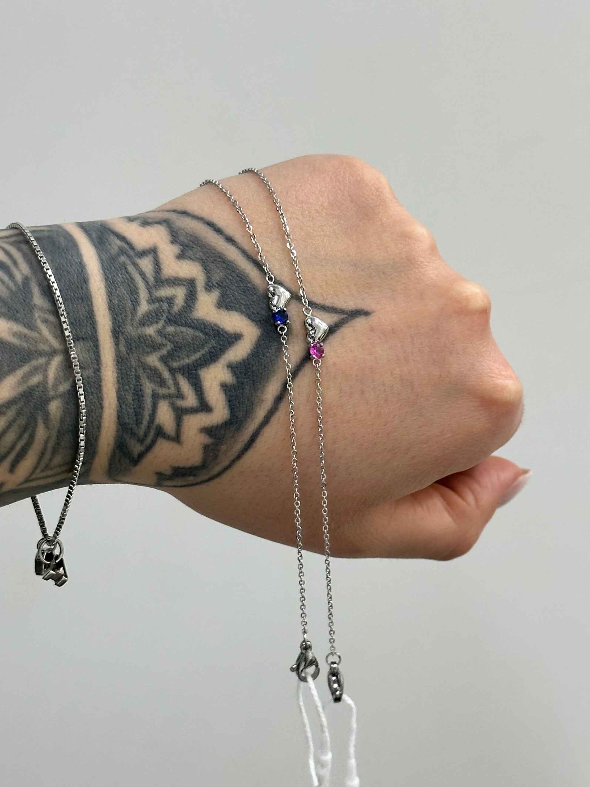 BRACCIALE CON CUORICINO E ZIRCONE LA PETITE