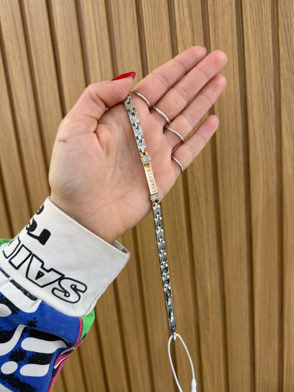 BRACCIALE MASERATI LOGO ROSATO