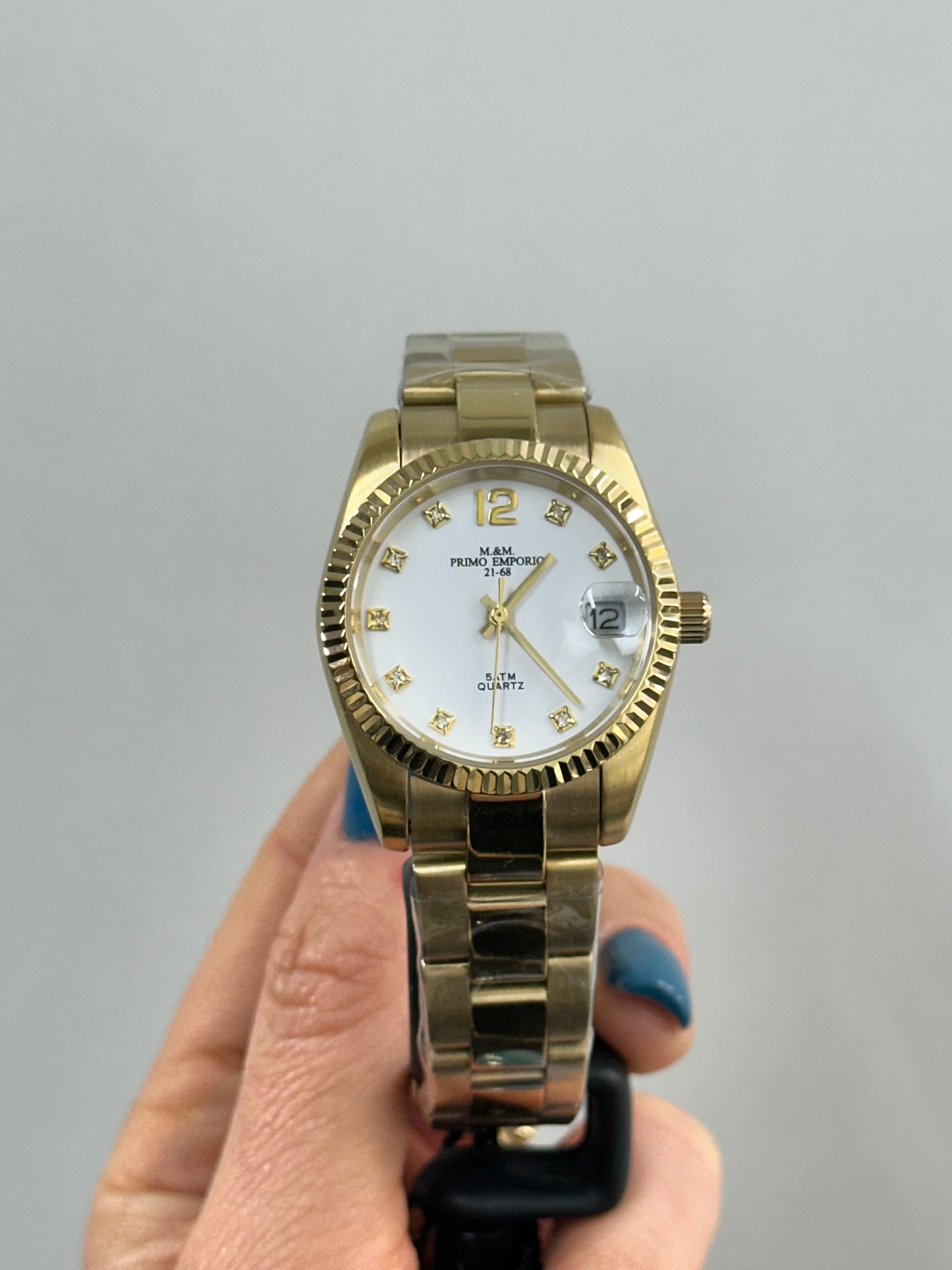 OROLOGIO PRIMO EMPORIO TOTAL GOLD QUADRANTE BIANCO