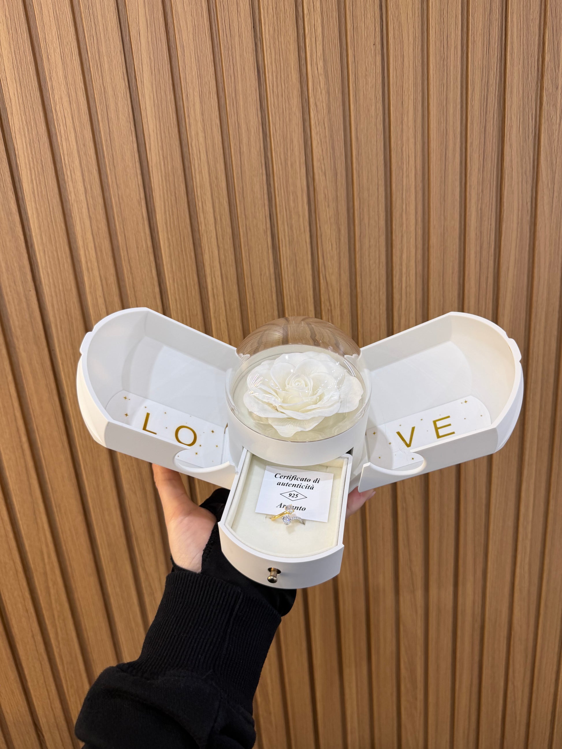 BOX PURE CON ANELLO BRIGHTER ARGENTO 925 BICOLORE