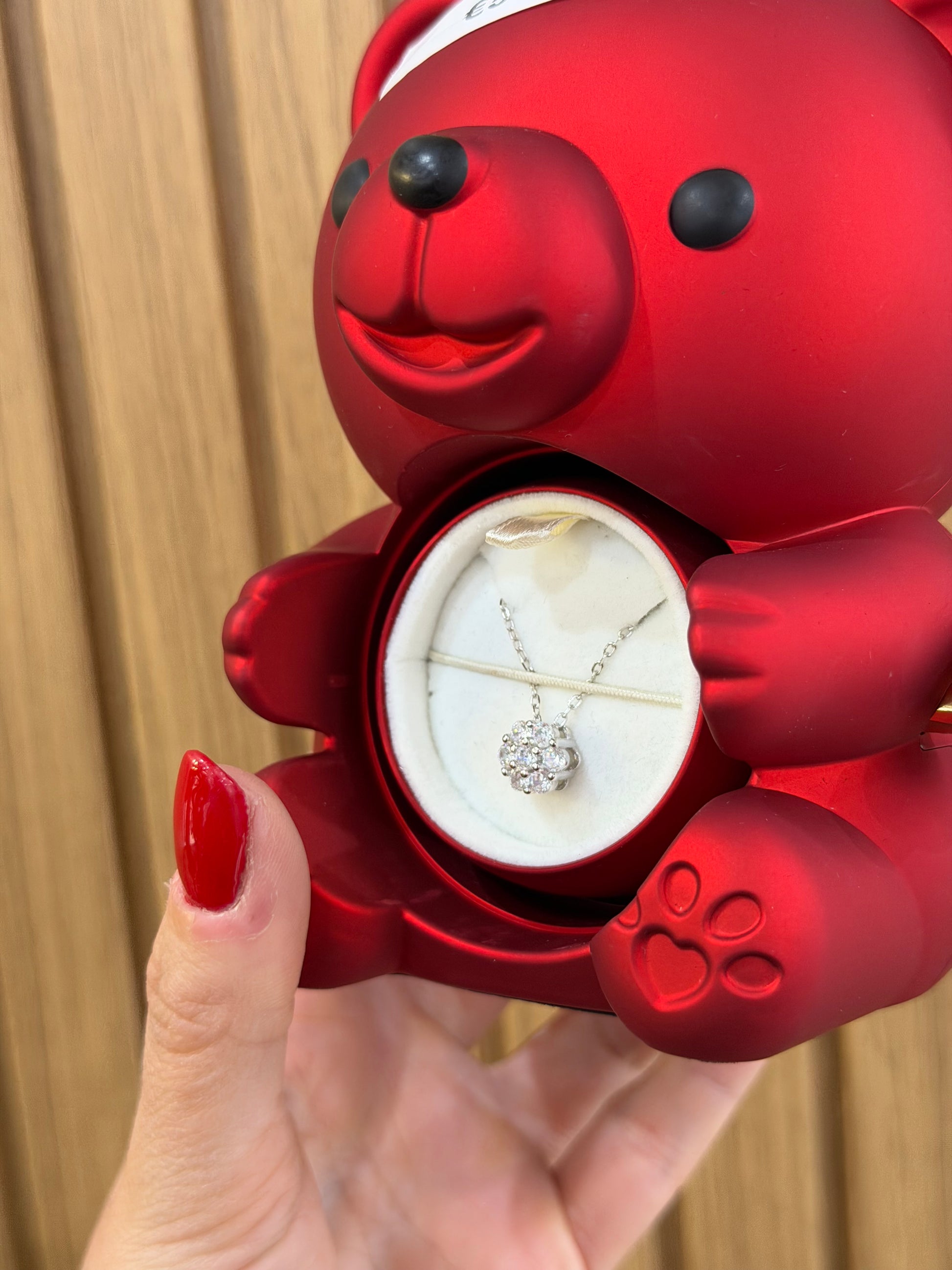 BOX TEDDY CON COLLANA MAGIC ARGENTO 925