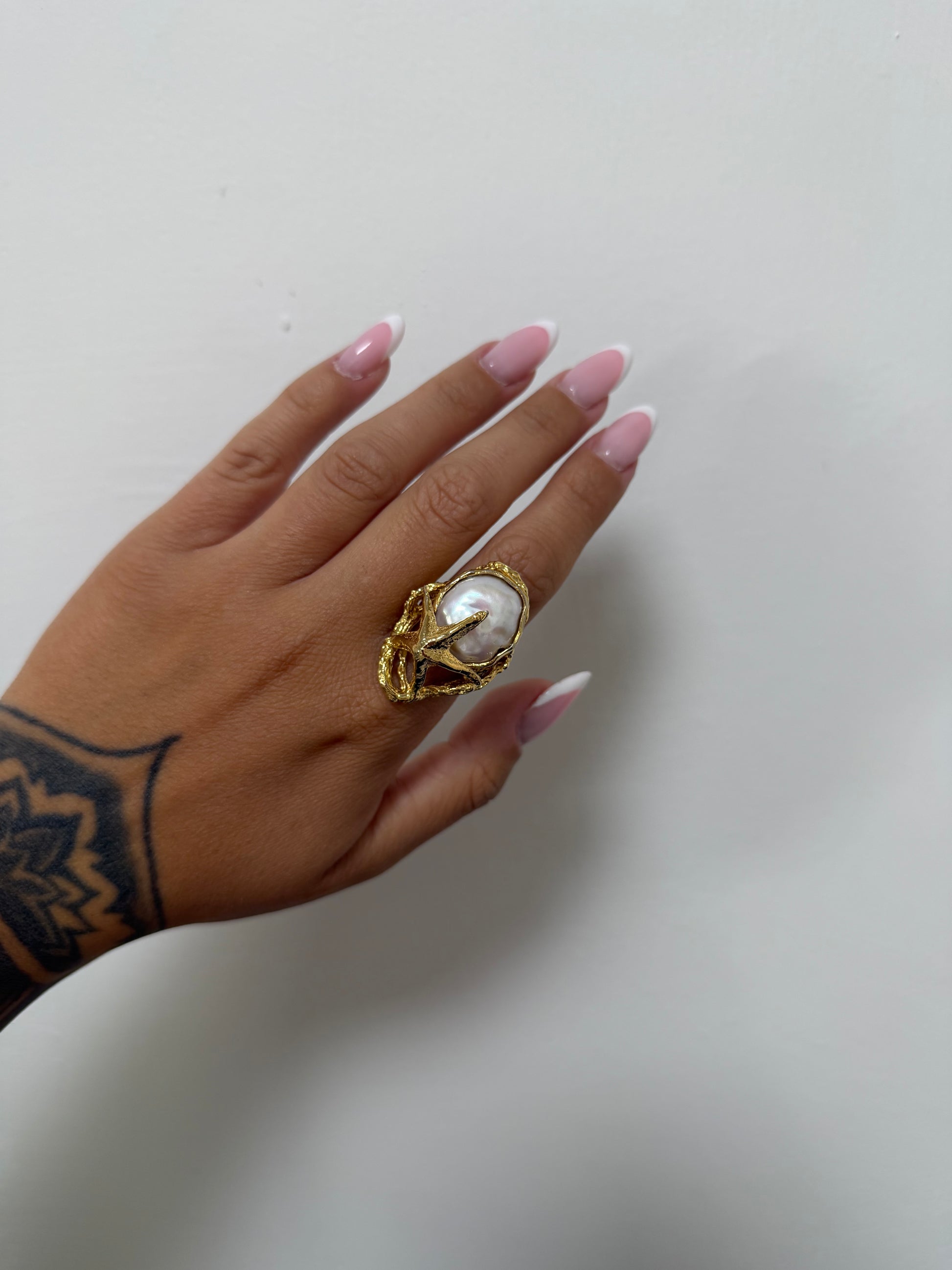 ANELLO FEDELE STELLA CON PERLA
