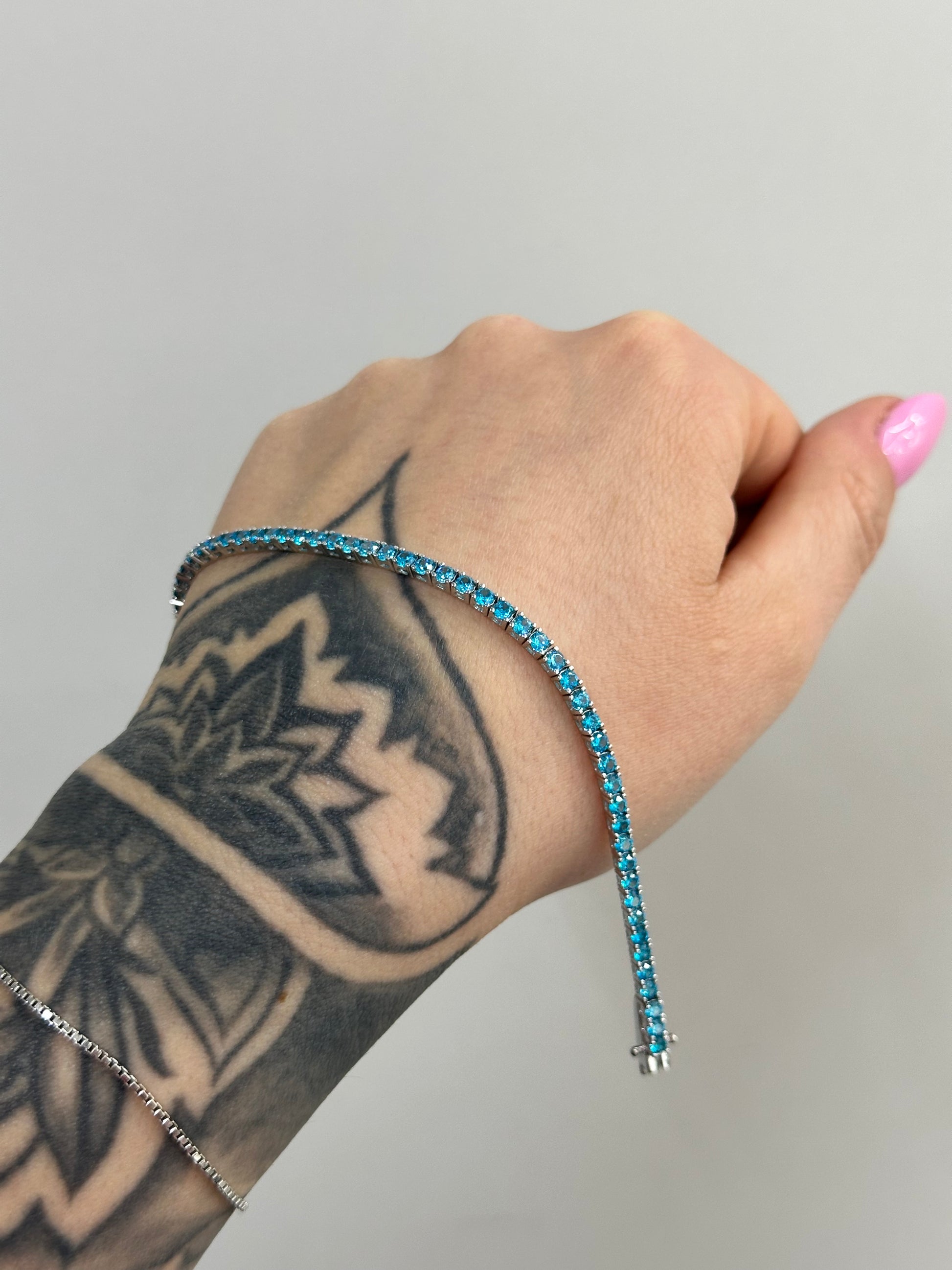 BRACCIALE TENNIS SKY ARGENTO