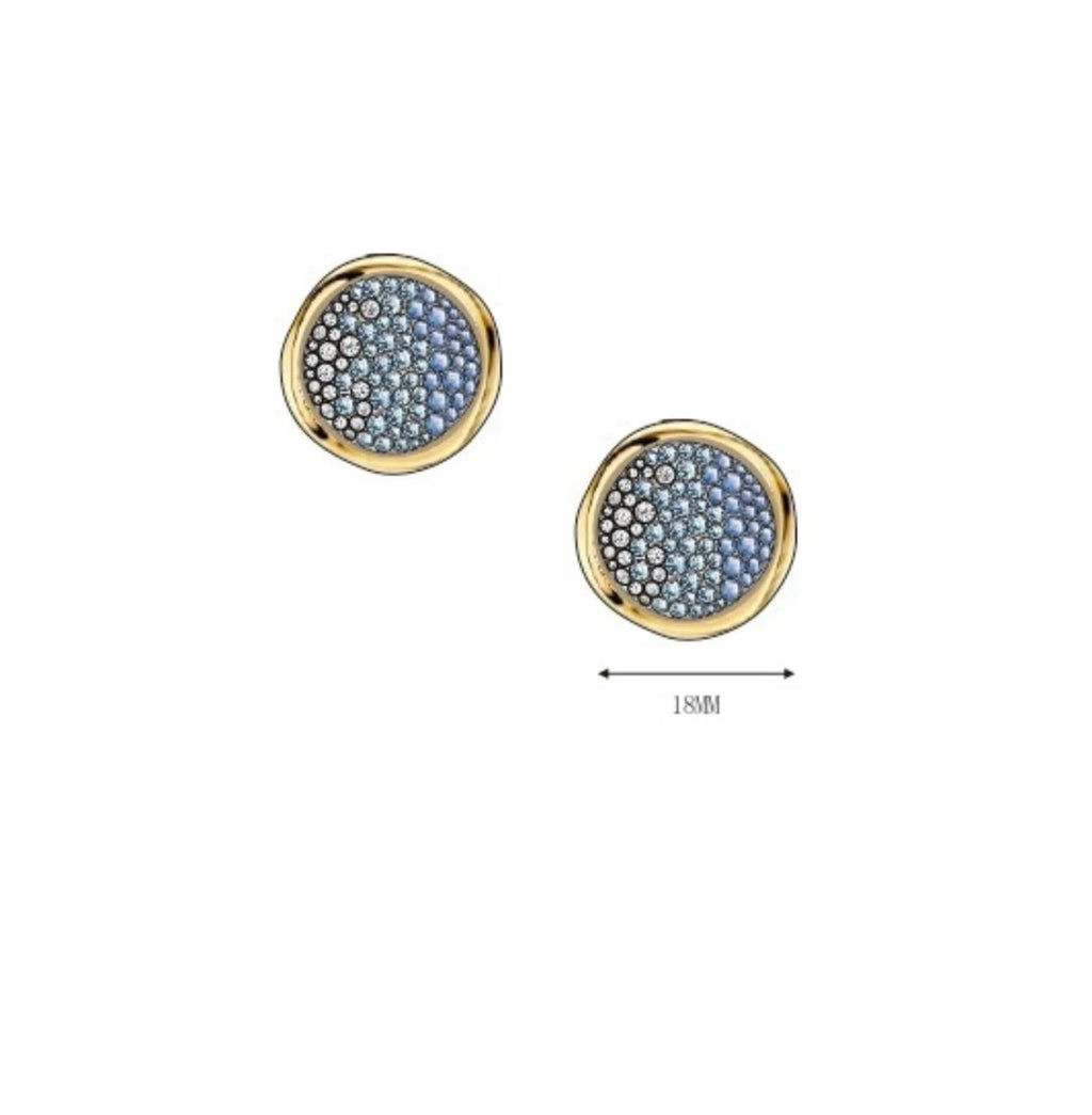 ORECCHINI DISCO PICCOLO ARGENTO DORATO SOGNI