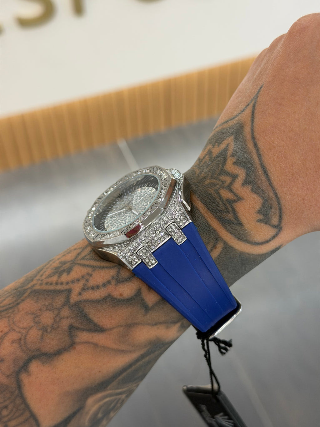 OROLOGIO RAPPER AMERICA BLU