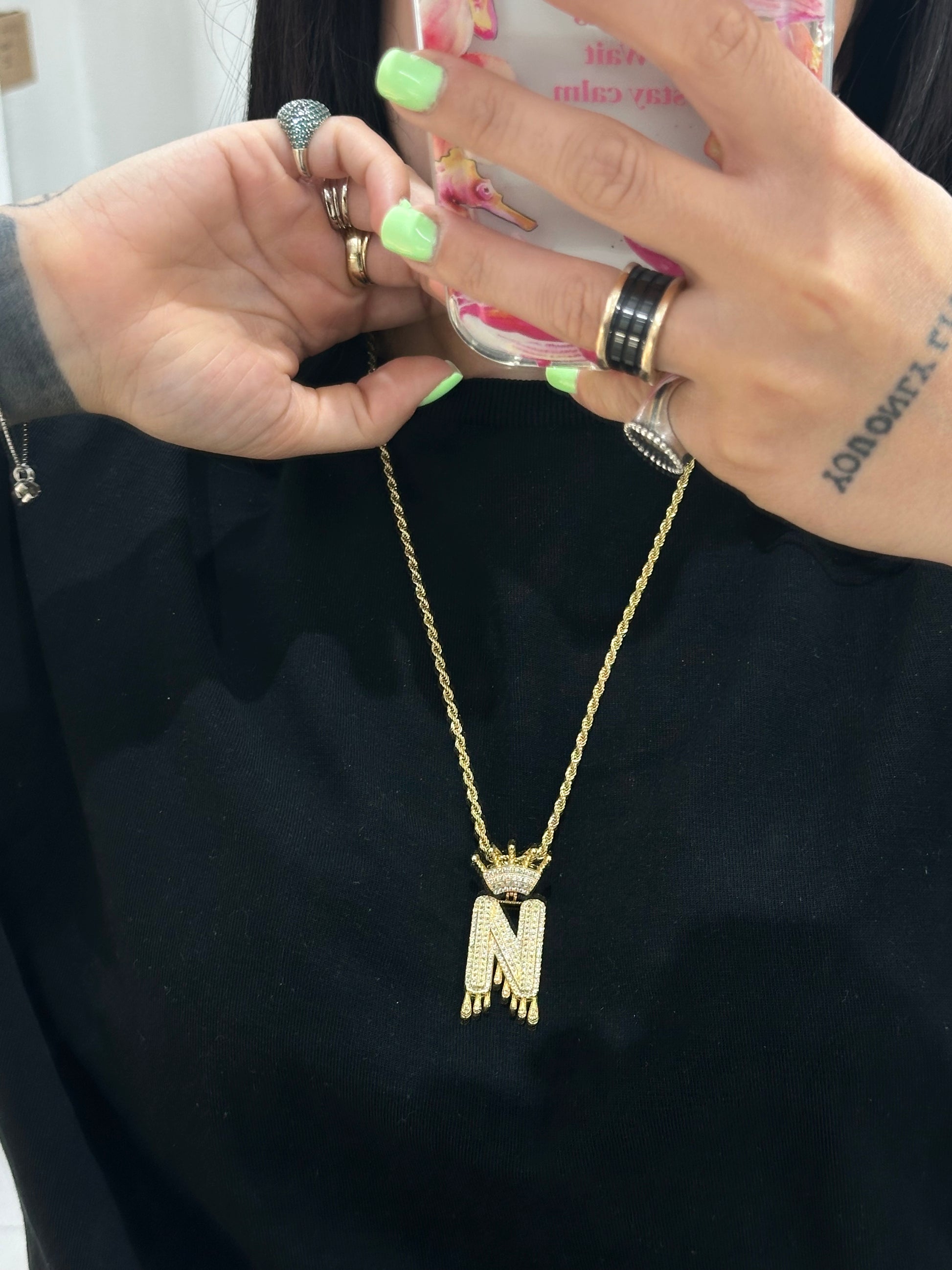 COLLANA INIZIALE DIFFERENT ACCIAIO