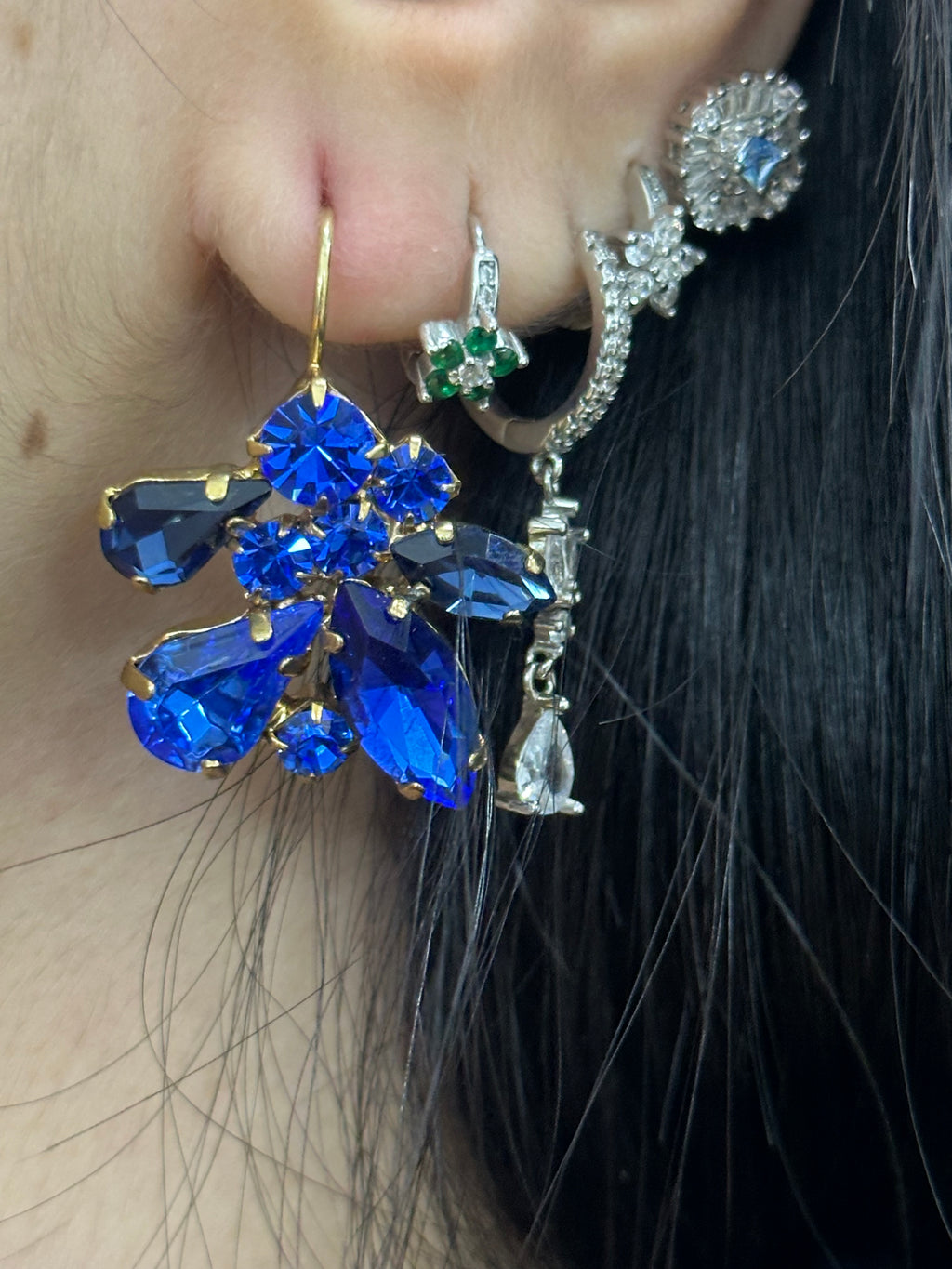 ORECCHINI SAKI PIETRE BLU