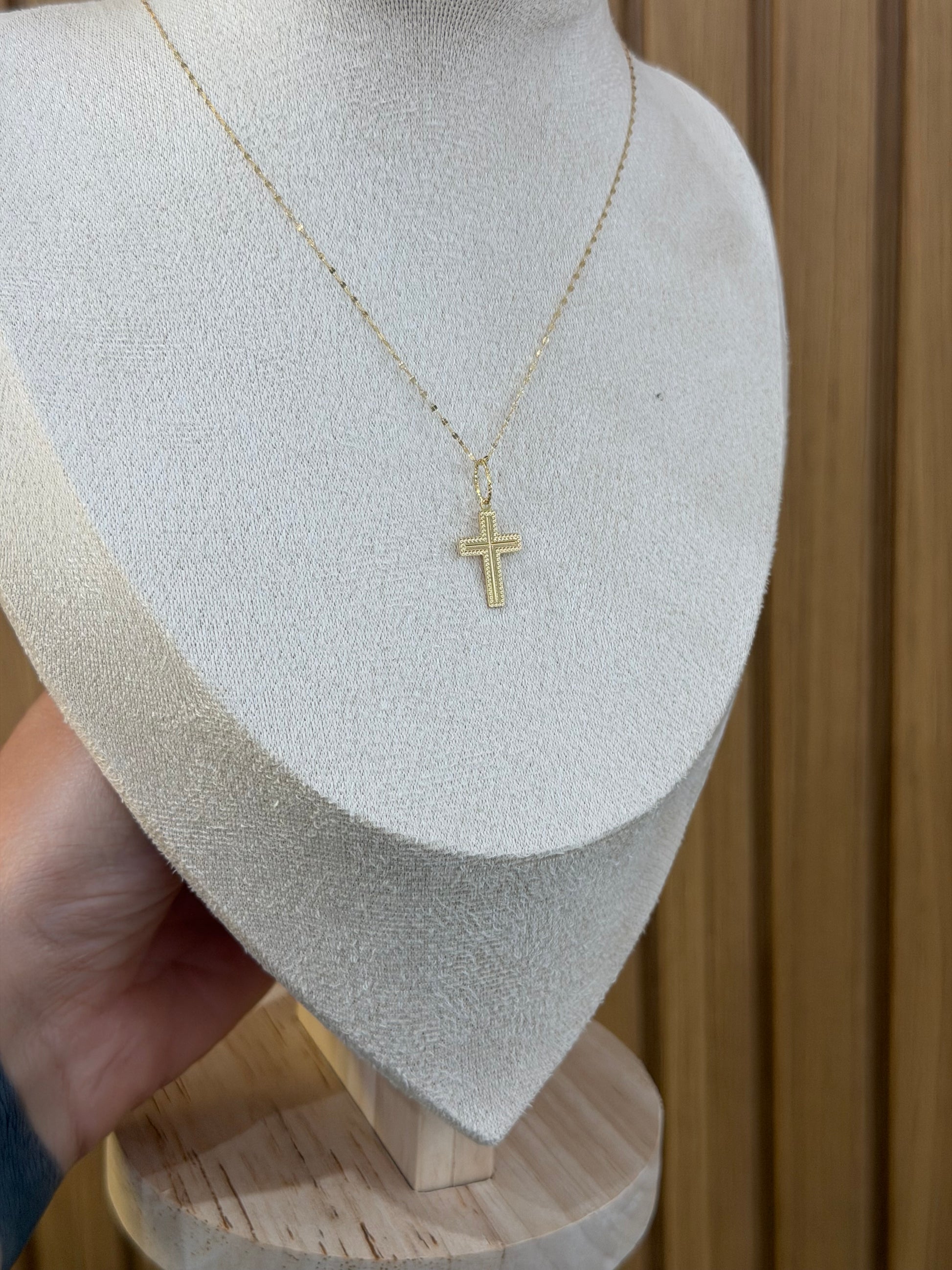 COLLANA ORO 18KT CON CROCE SIMPLE