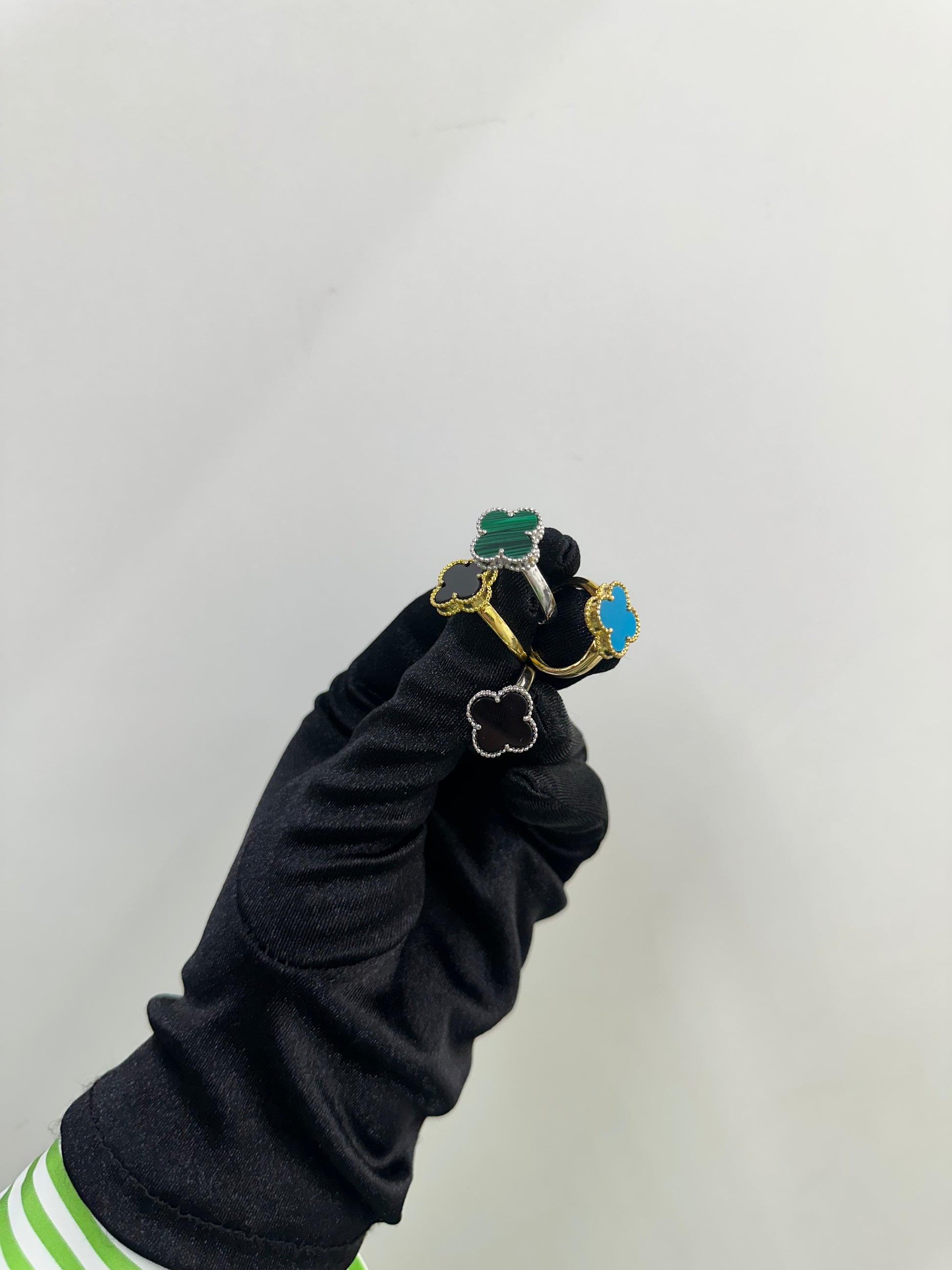 ANELLO QUADRIFOGLIO ARGENTO 925