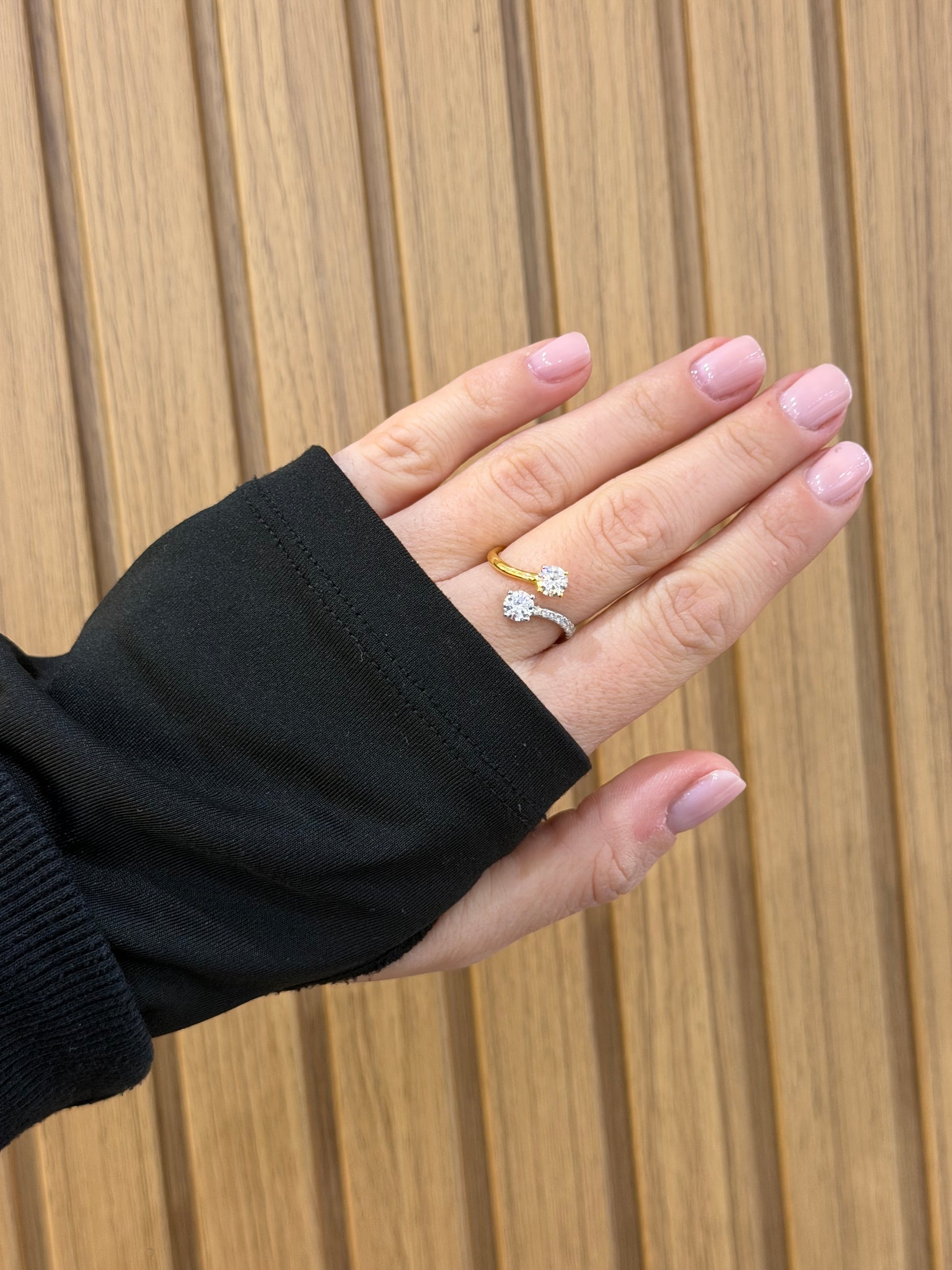 ANELLO BRIGHTER ARGENTO 925 BICOLORE