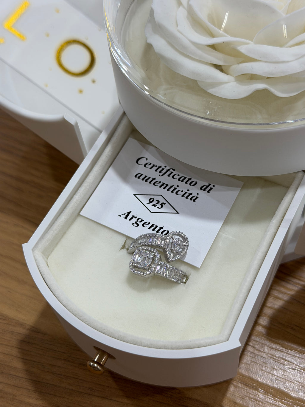 BOX PURE CON ANELLO INCANTO ARGENTO 925