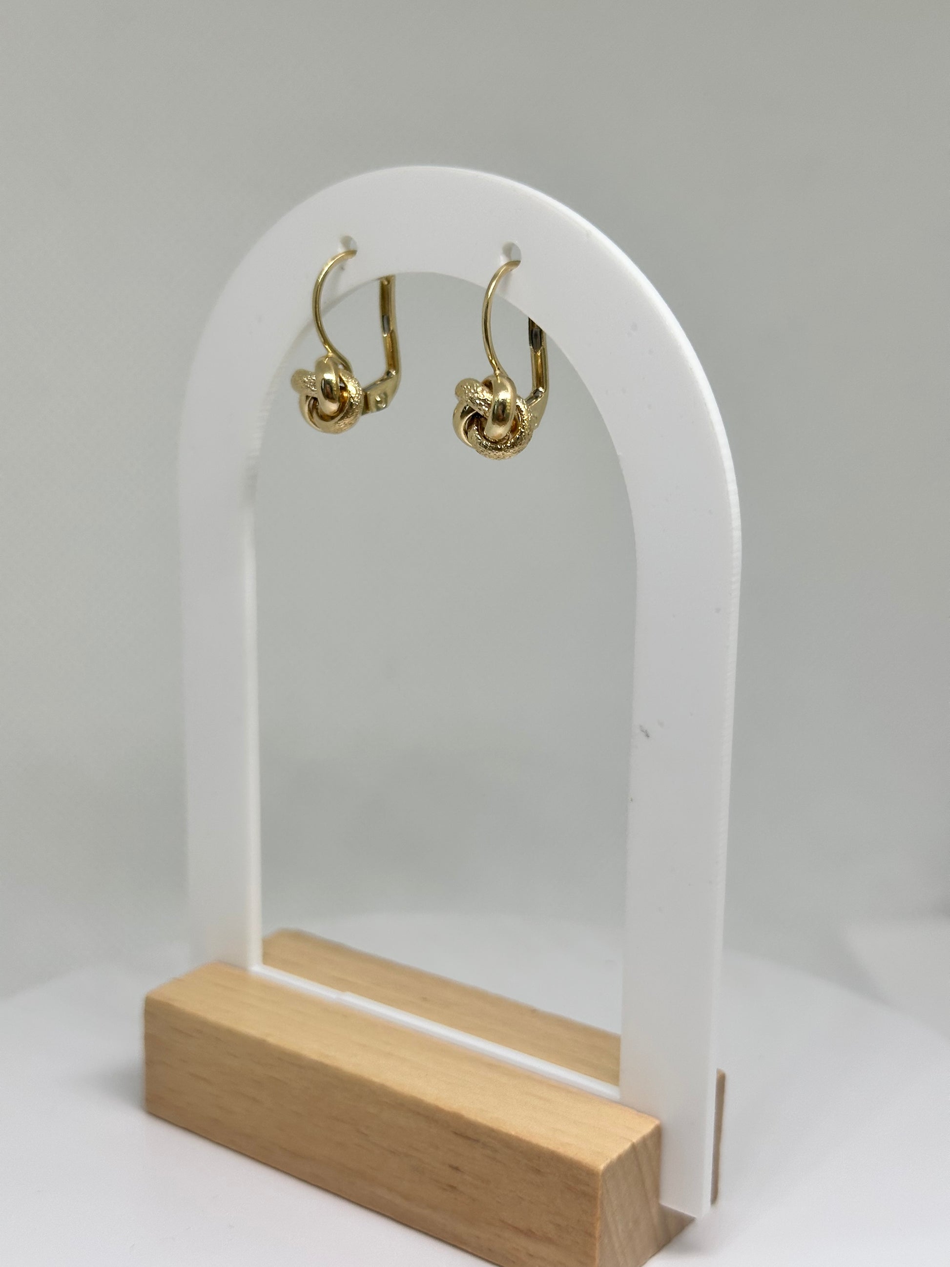 ORECCHINI NODINO ORO 18KT MONACHELLA