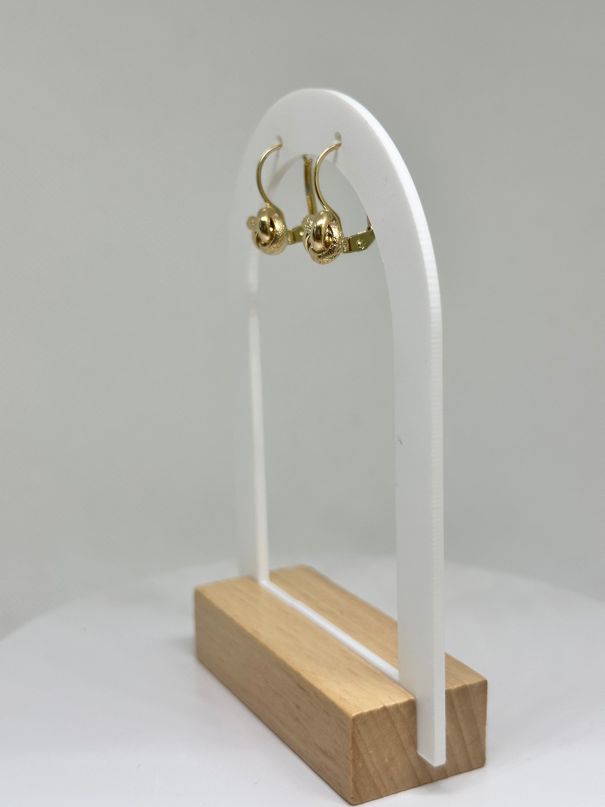 ORECCHINI NODINO ORO 18KT MONACHELLA