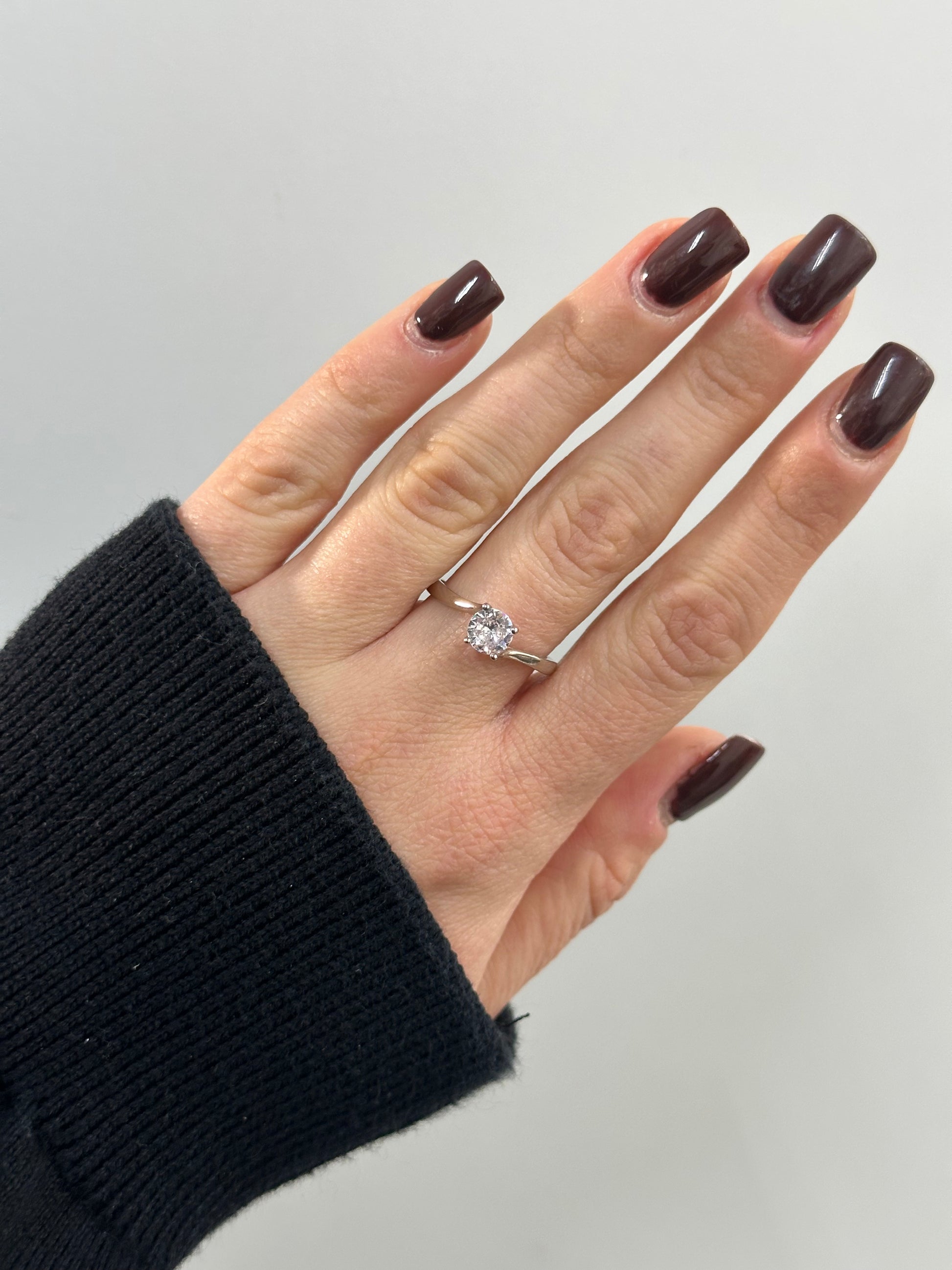 ANELLO SOLITARIO ARGENTO 925