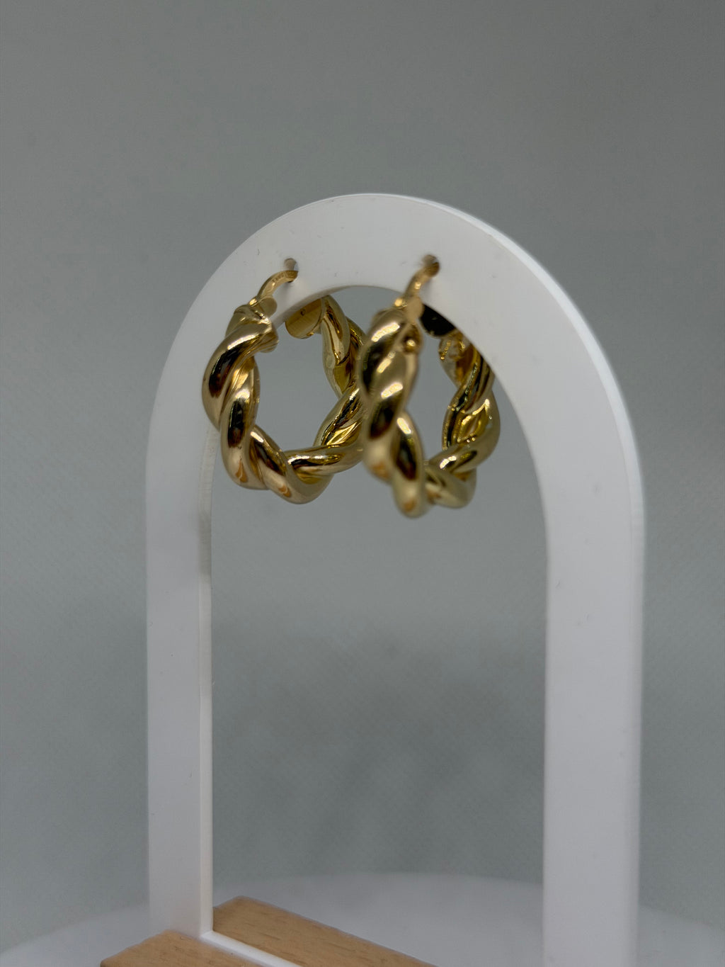 ORECCHINI A CERCHIO TORCHON ARGENTO 925