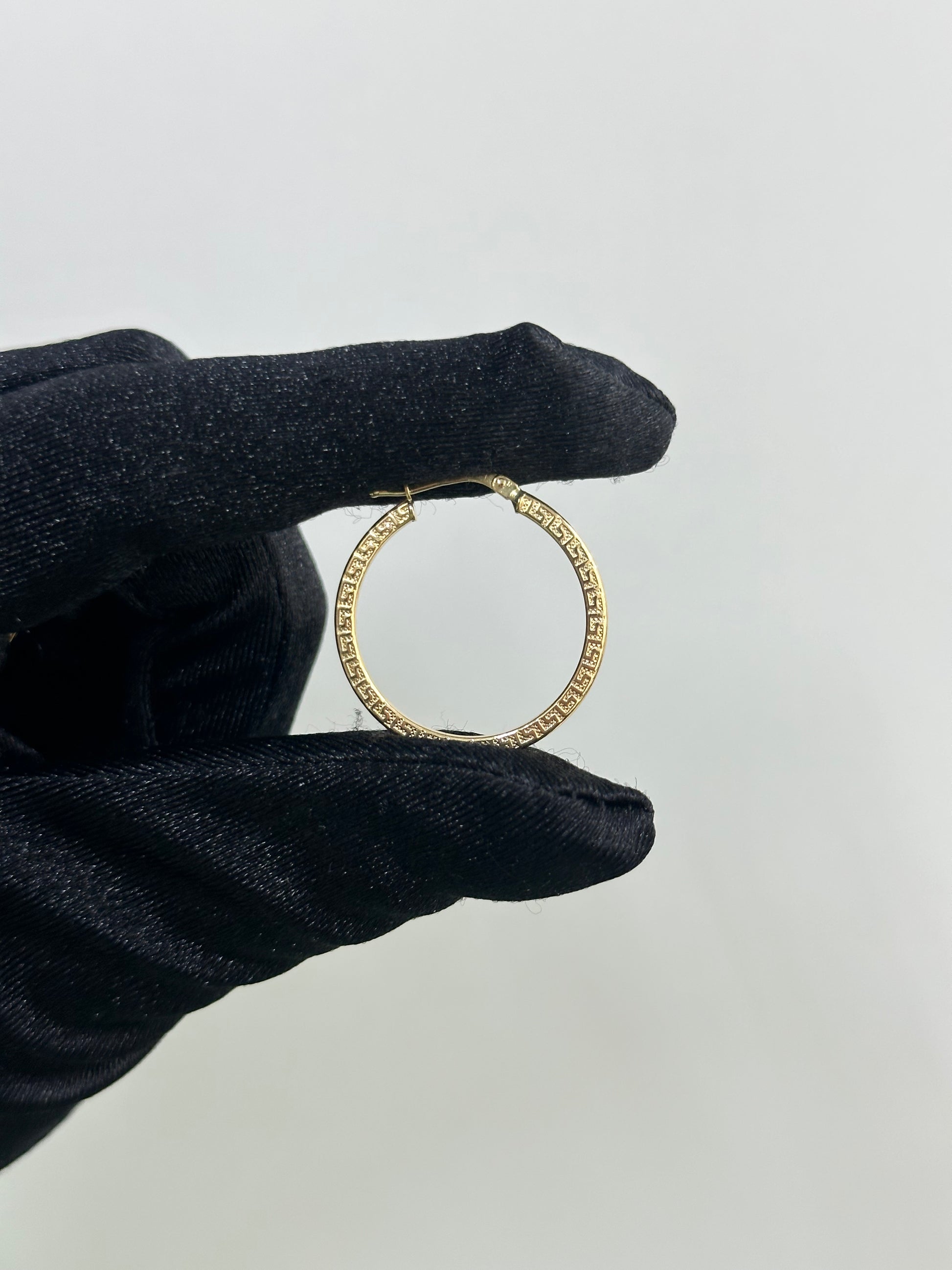 CERCHI IN ORO 18KT CON GRECA