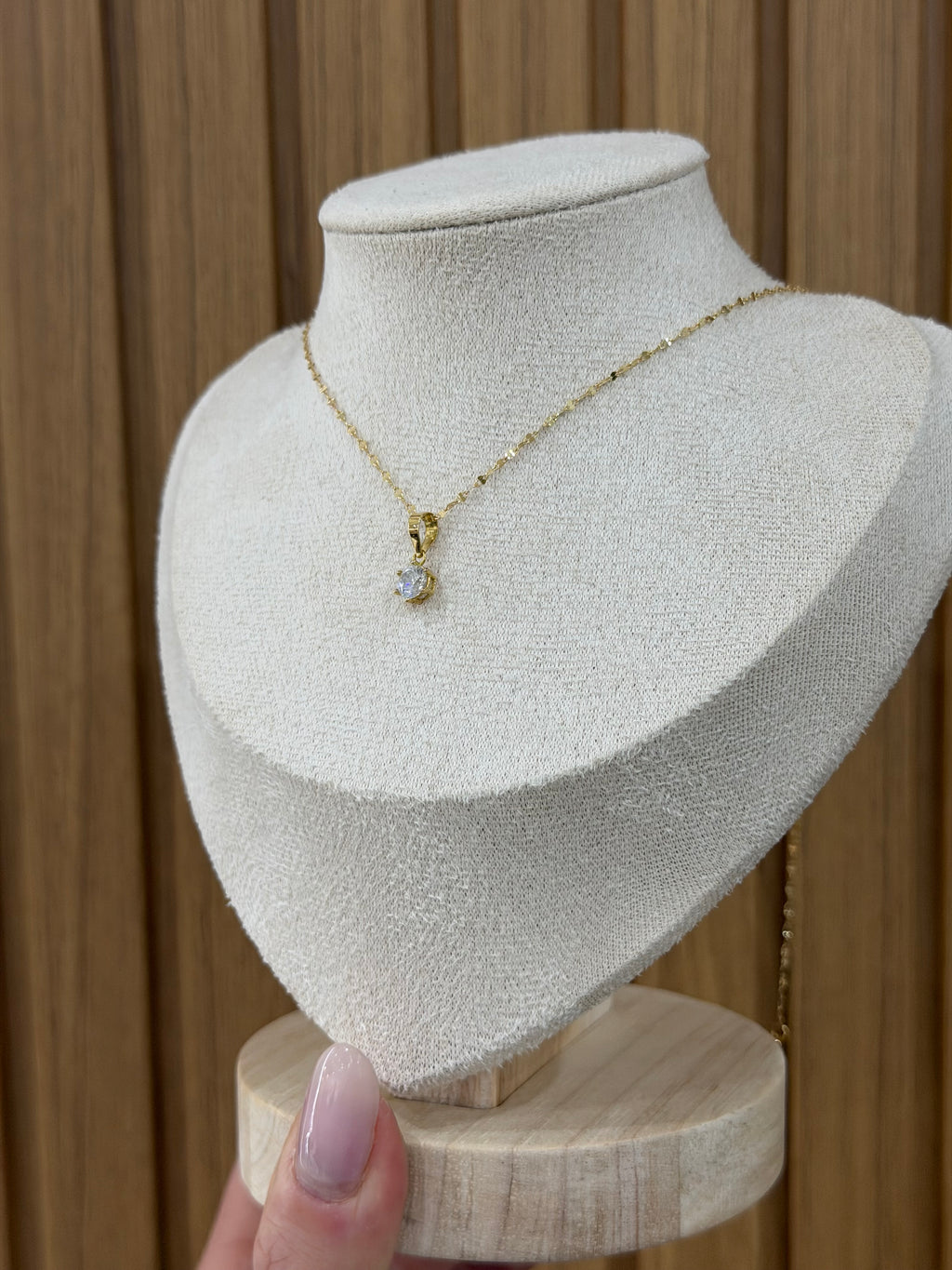 COLLANA PUNTO LUCE ORO 18KT